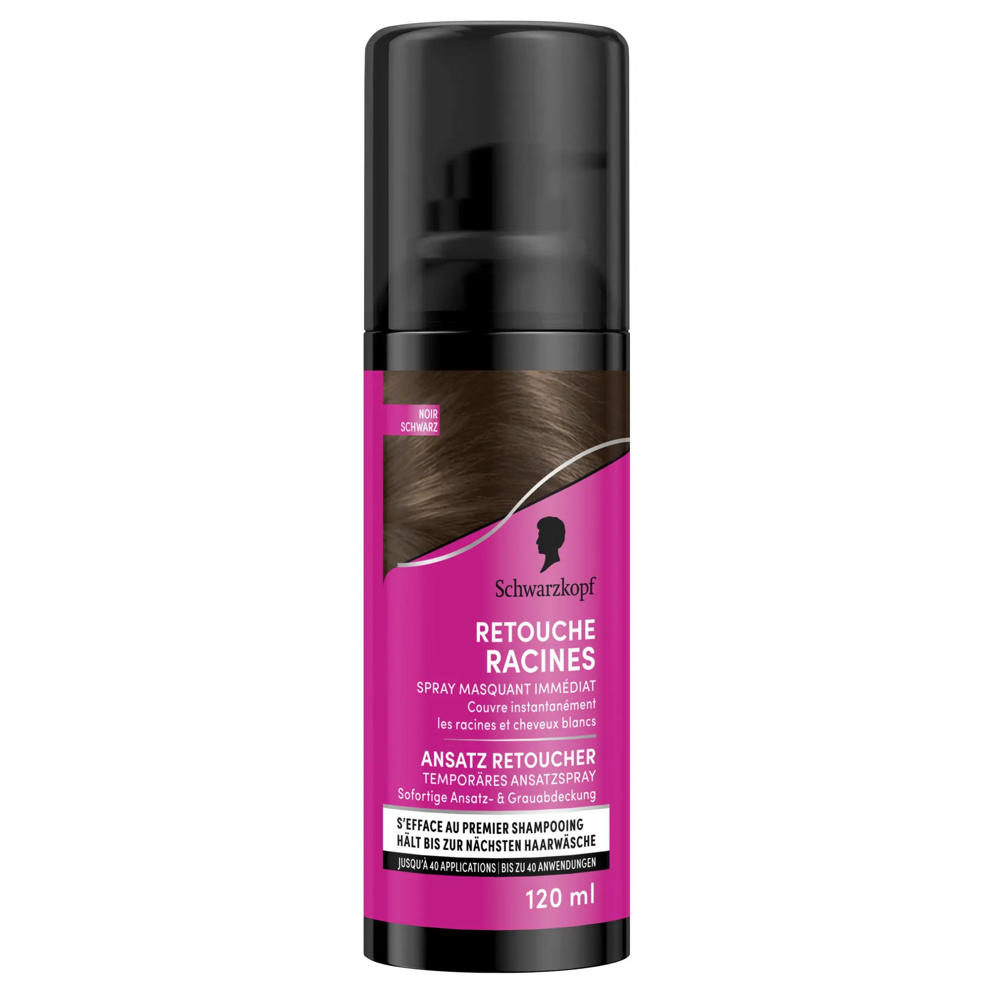 SCHWARZKOPF Spray retouche racines noir