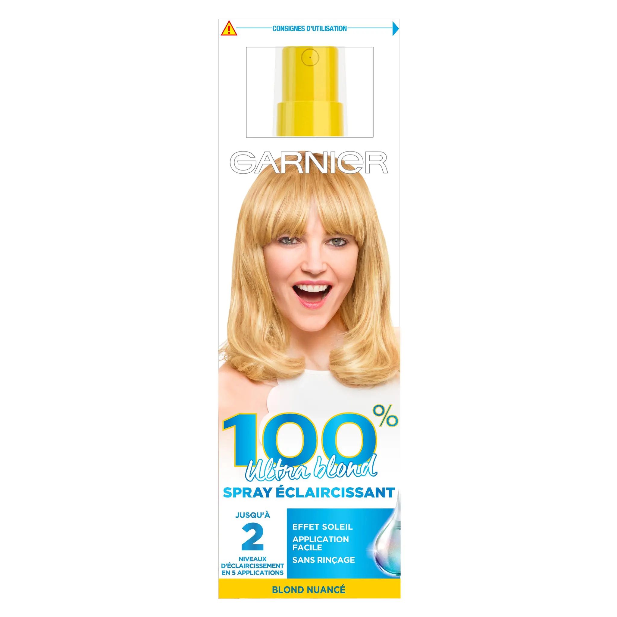 GARNIER 100% Ultra Blond Spray éclaircissant blond nuancé