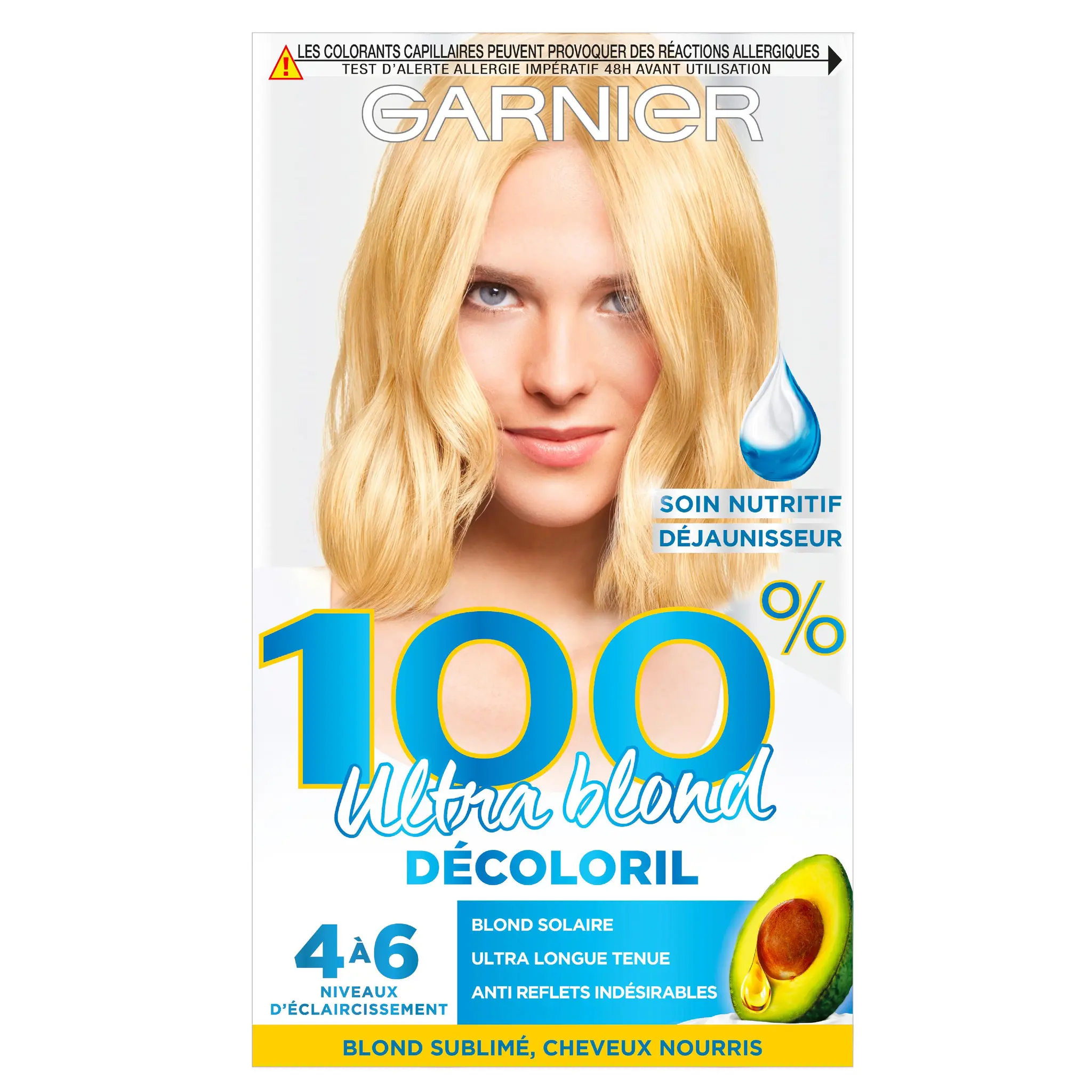 GARNIER 100% ultra blond décolorant sans ammoniaque