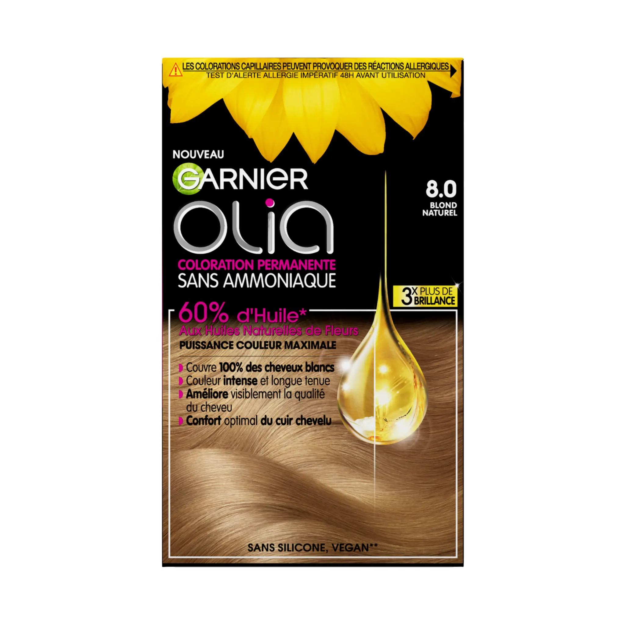 GARNIER Olia Coloration 8.0 blond naturel