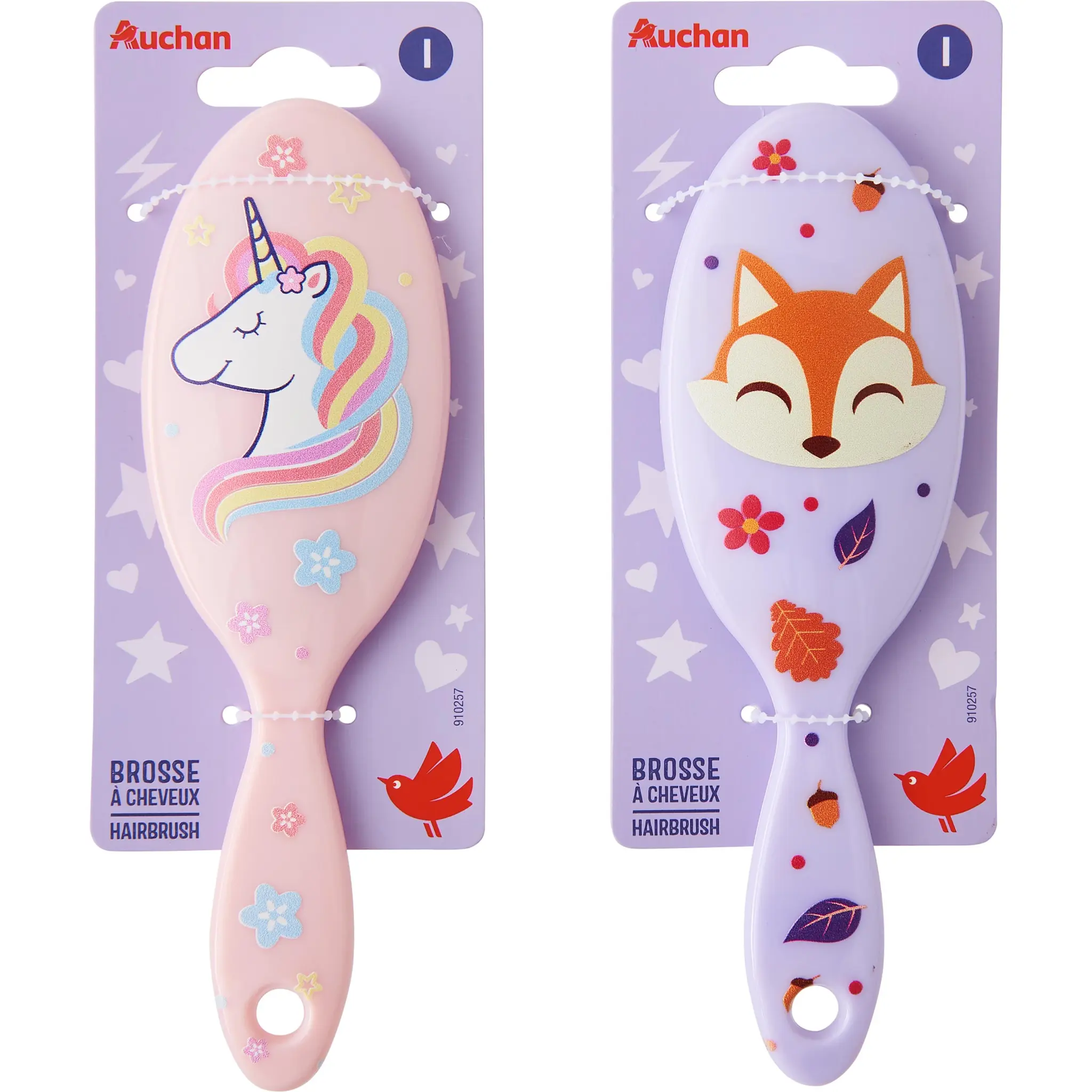AUCHAN Brosse à cheveux enfant