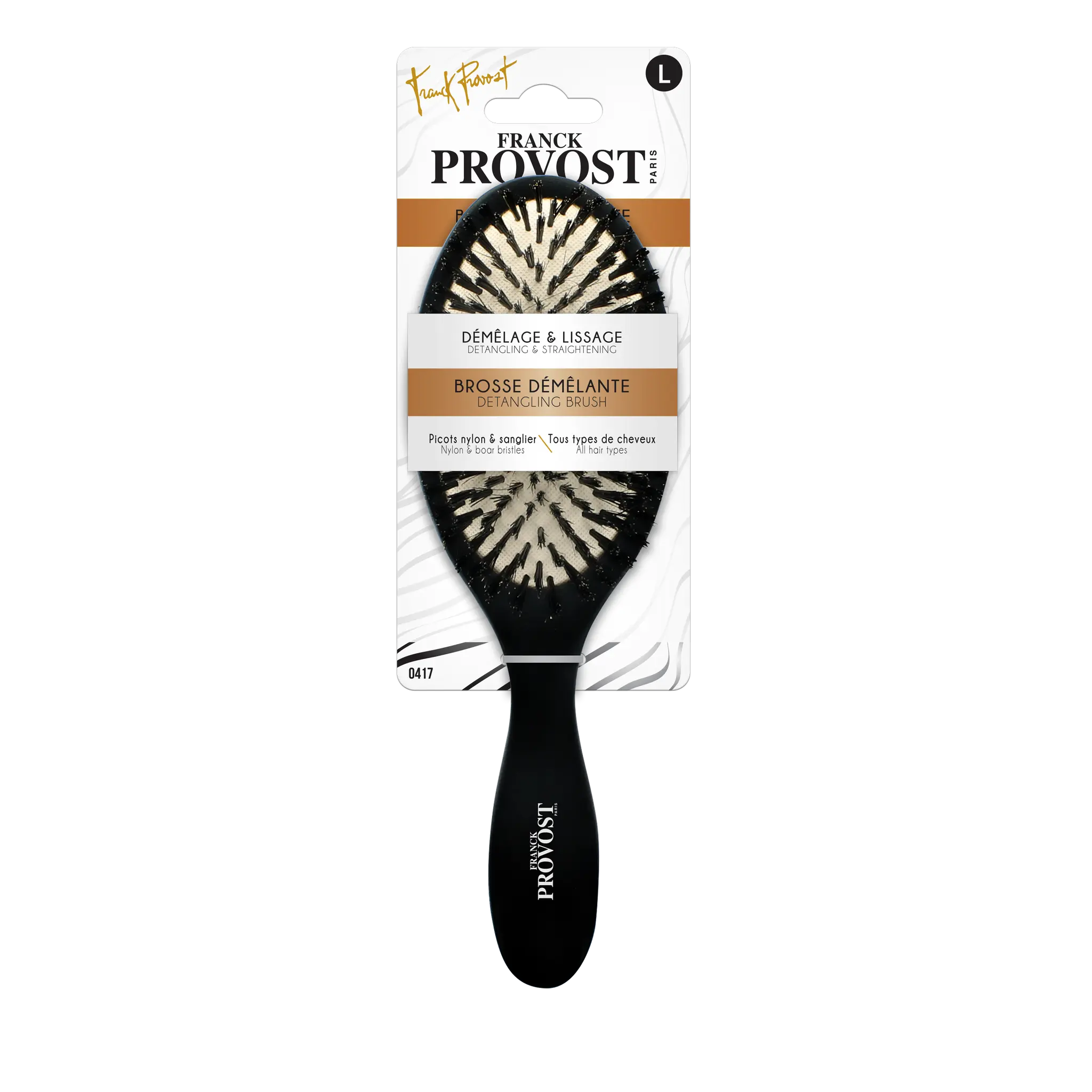 FRANCK PROVOST Brosse bois nylon et poils de sanglier