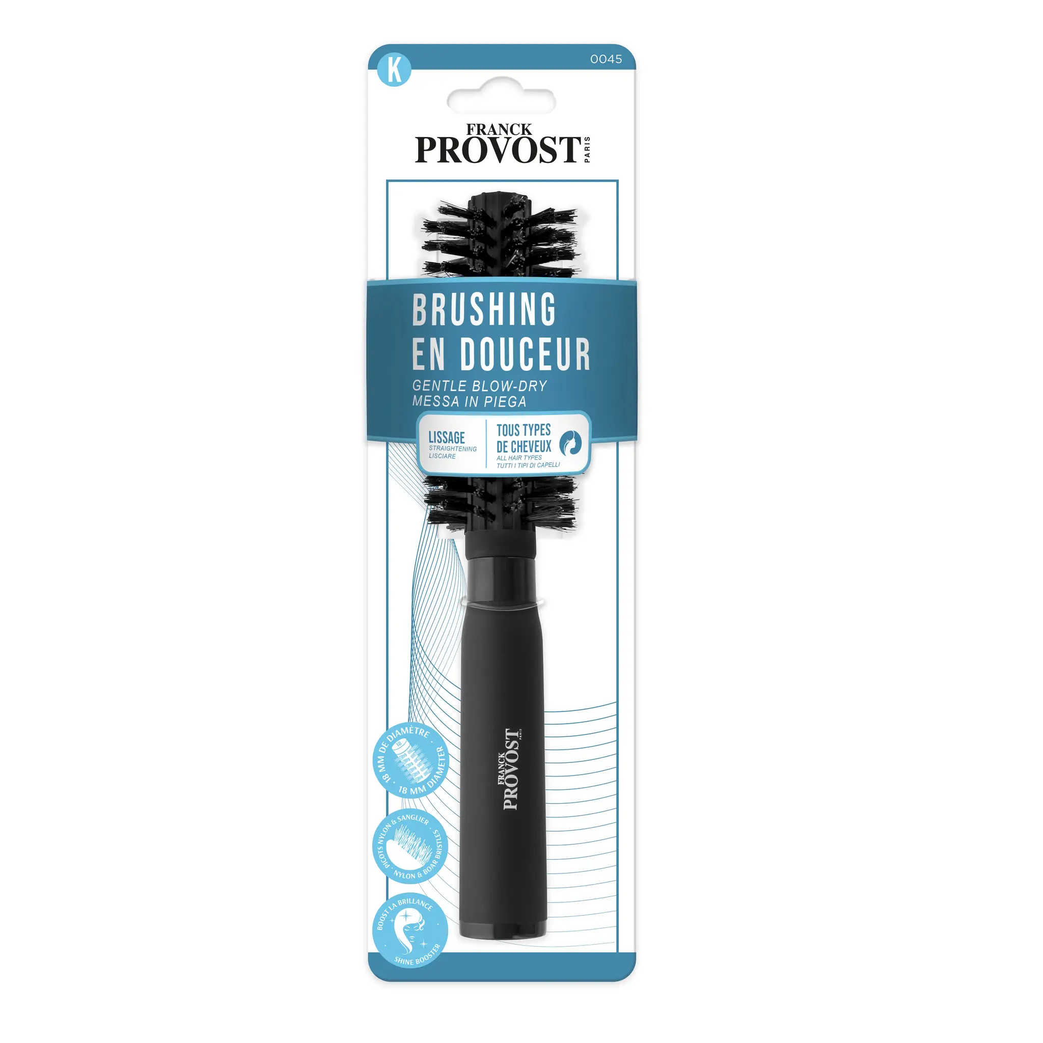 FRANCK PROVOST Brosse à cheveux brushing en douceur tous types de cheveux