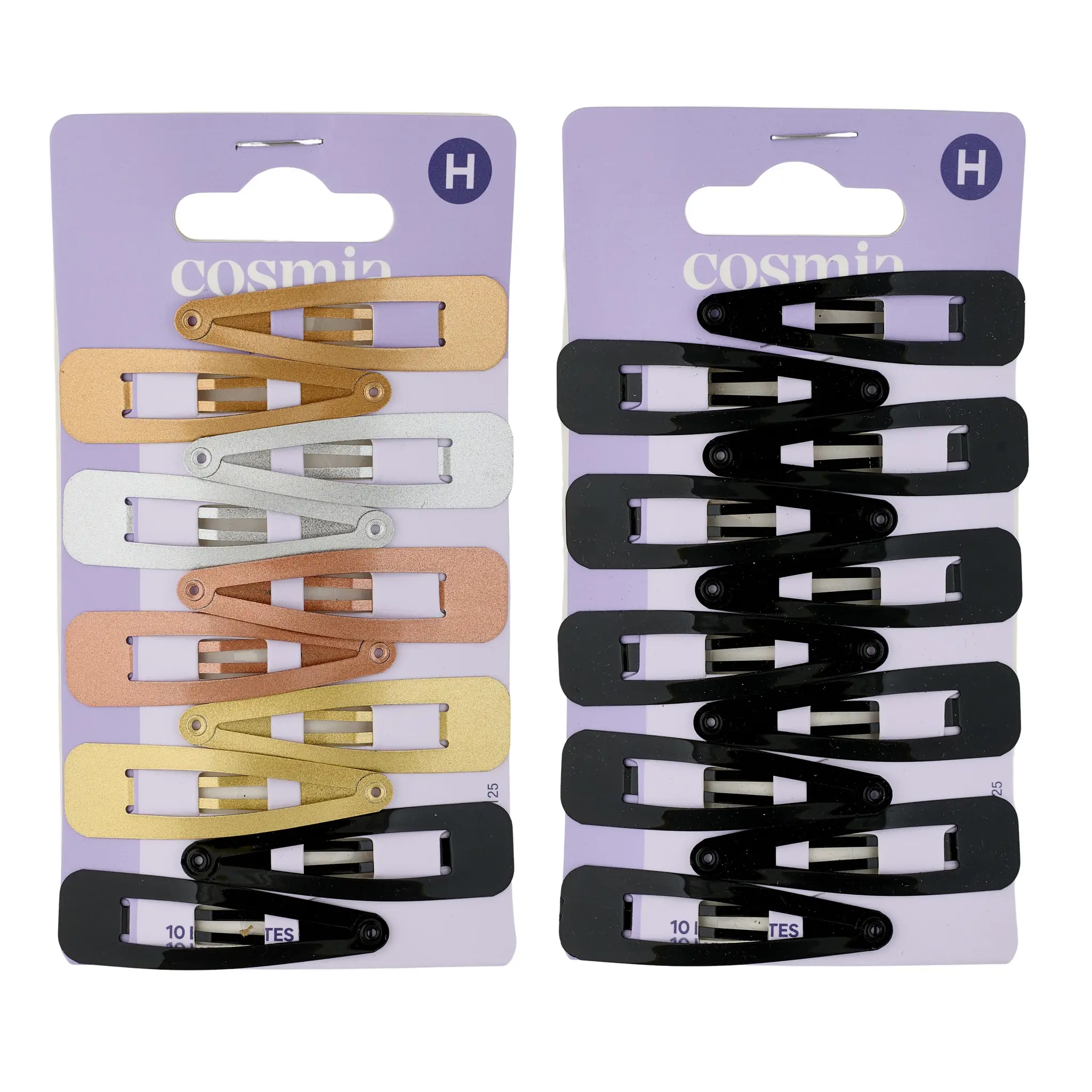 COSMIA Barrettes en métal