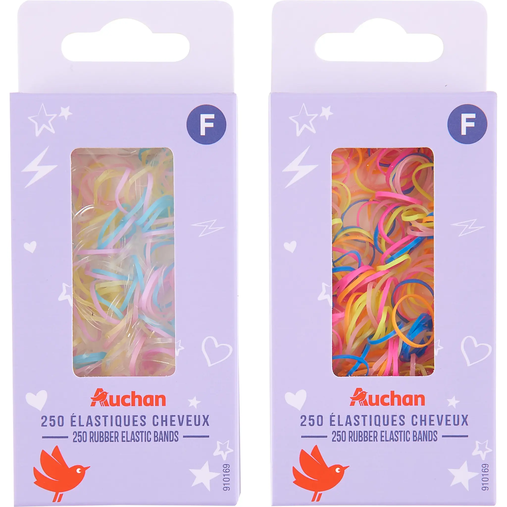 AUCHAN Elastiques cheveux enfant