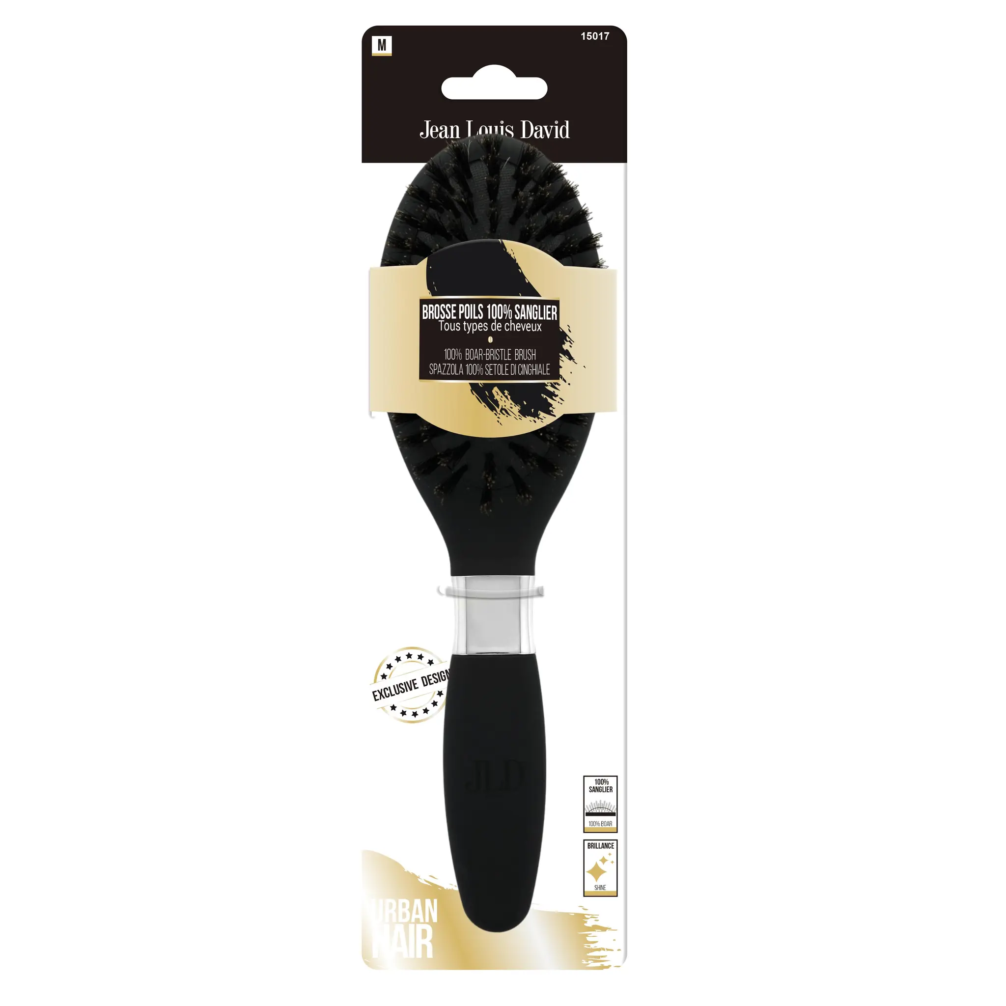 JEAN LOUIS DAVID Brosse poils 100% sanglier tous types de cheveux