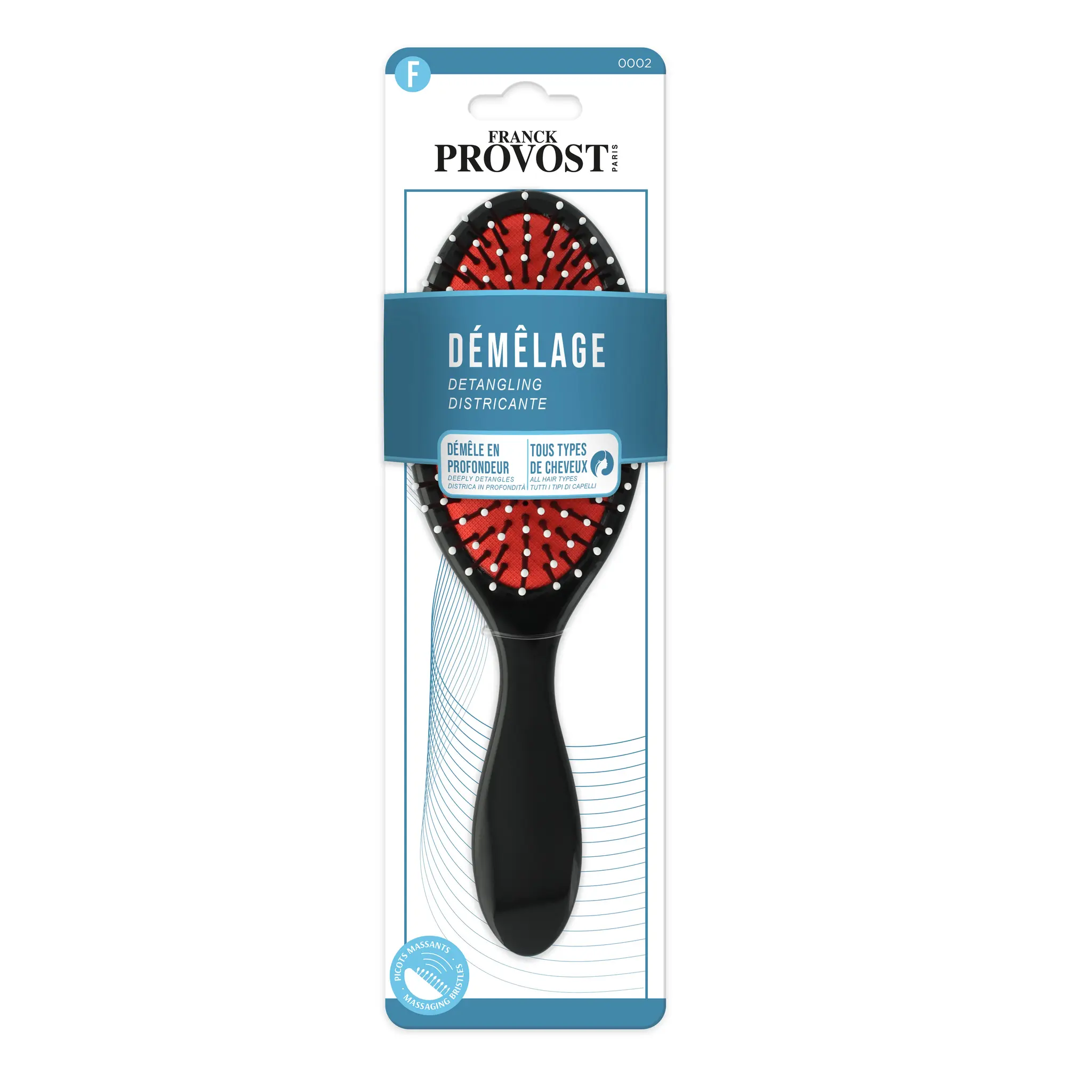 FRANCK PROVOST Brosse pneumatique picots nylons tous types de cheveux