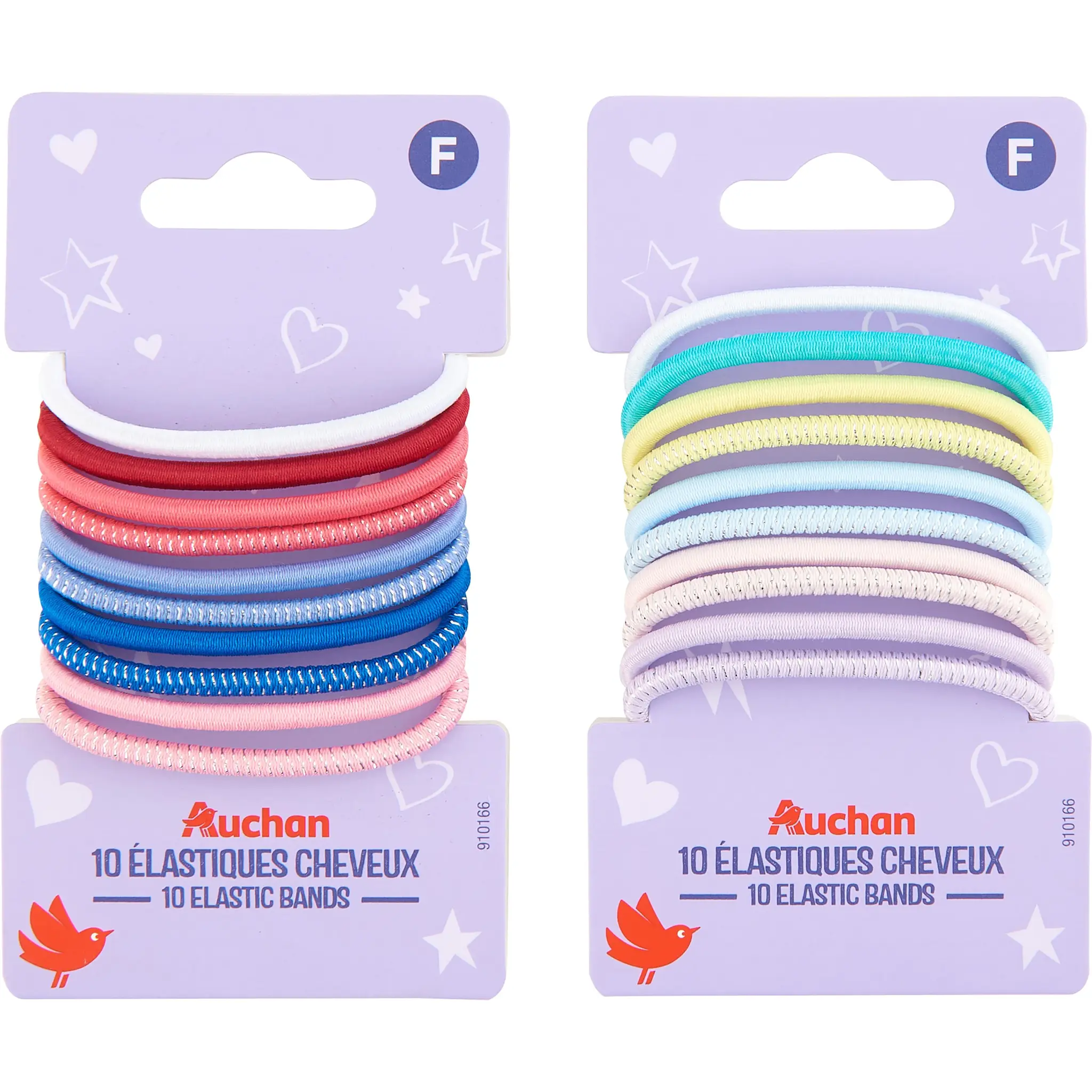 AUCHAN Elastiques cheveux enfant