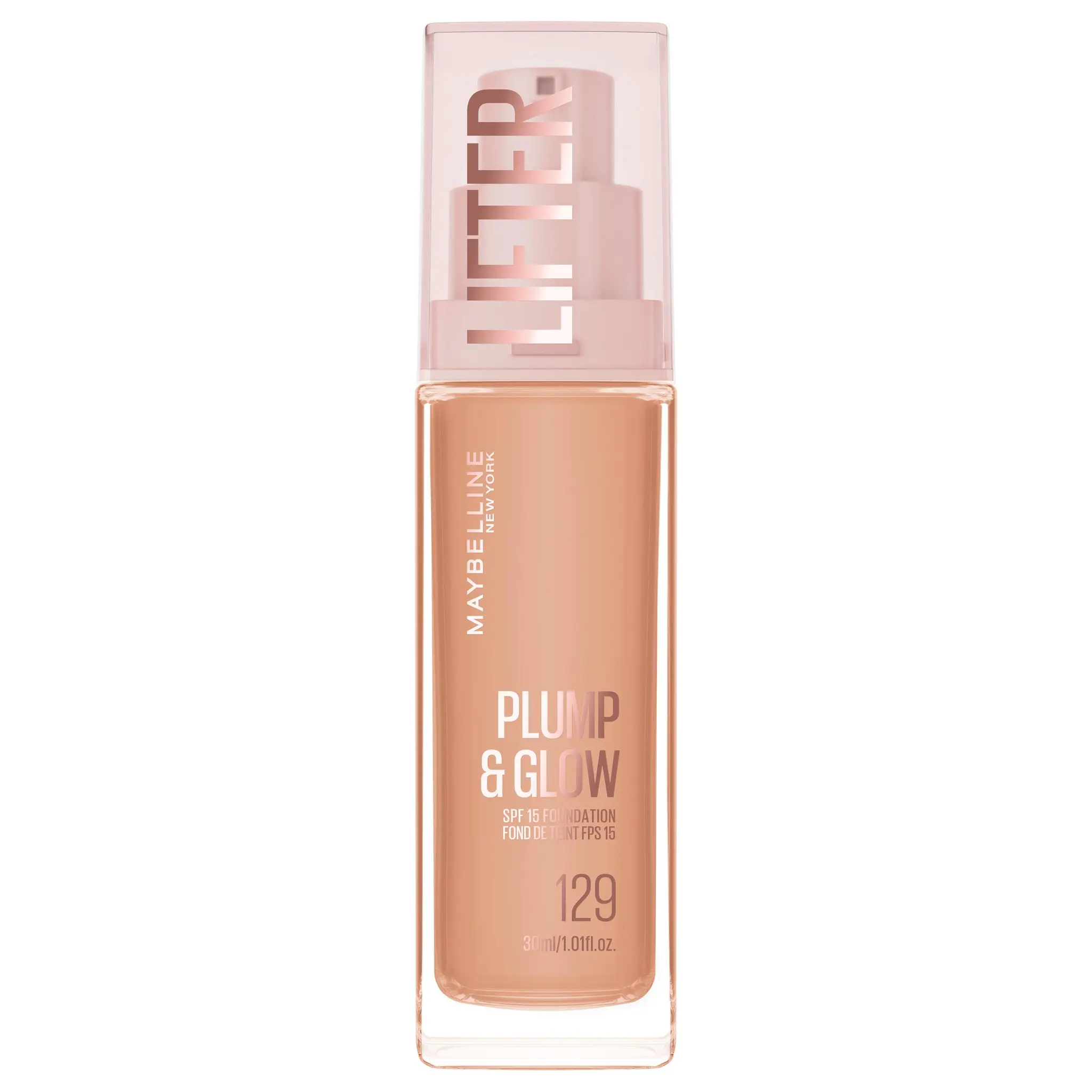 MAYBELLINE Lifter Plump&Glow Fond de teint liquide FPS15 129
