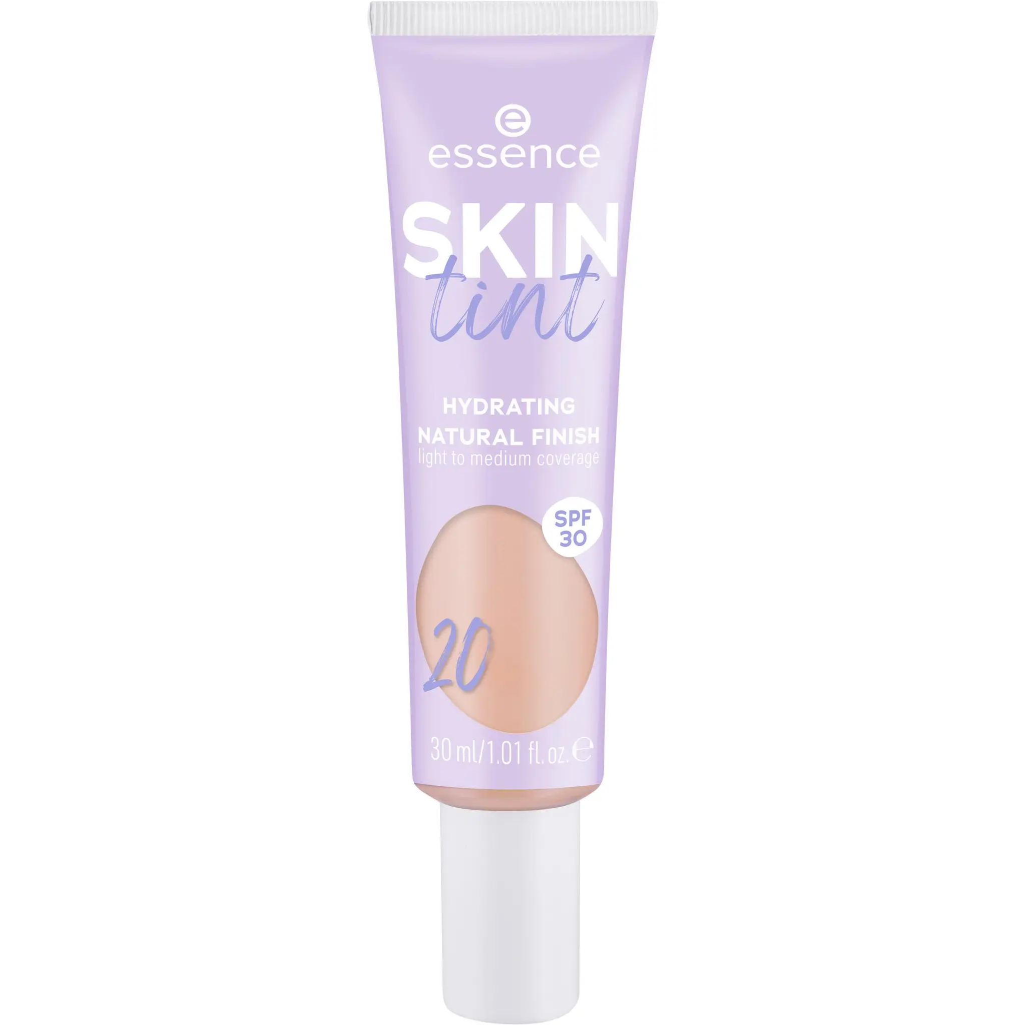 ESSENCE Skin tint fond de teint FPS30 hydratant teinte 20