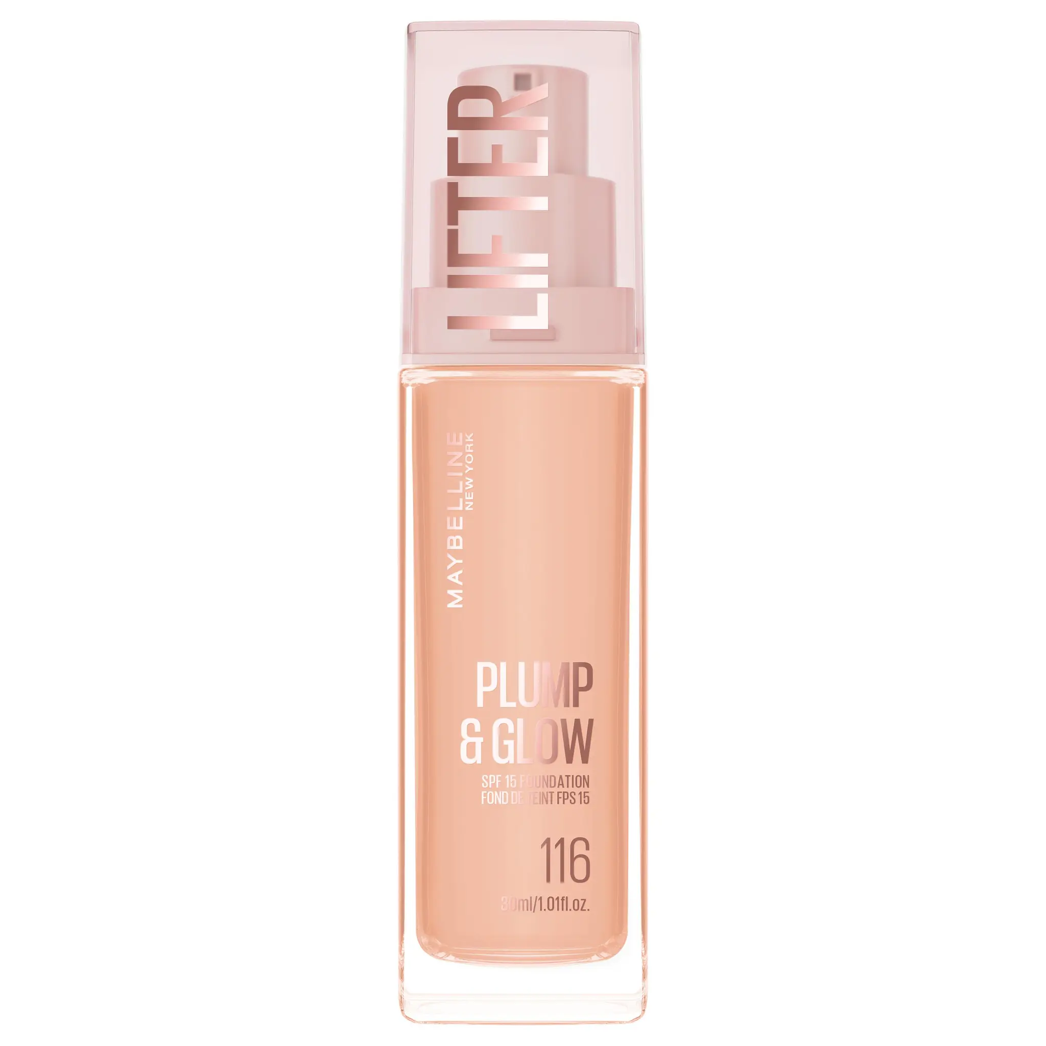 MAYBELLINE Lifter Plump&Glow Fond de teint liquide FPS15 116