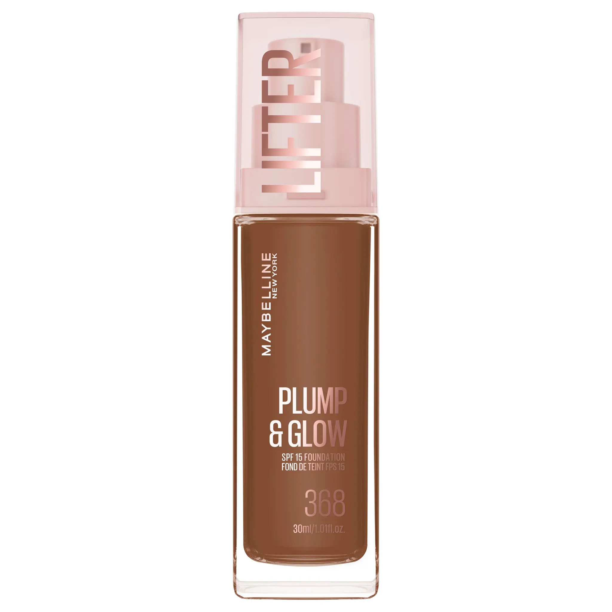 MAYBELLINE Lifter Plump&Glow Fond de teint liquide FPS15 368