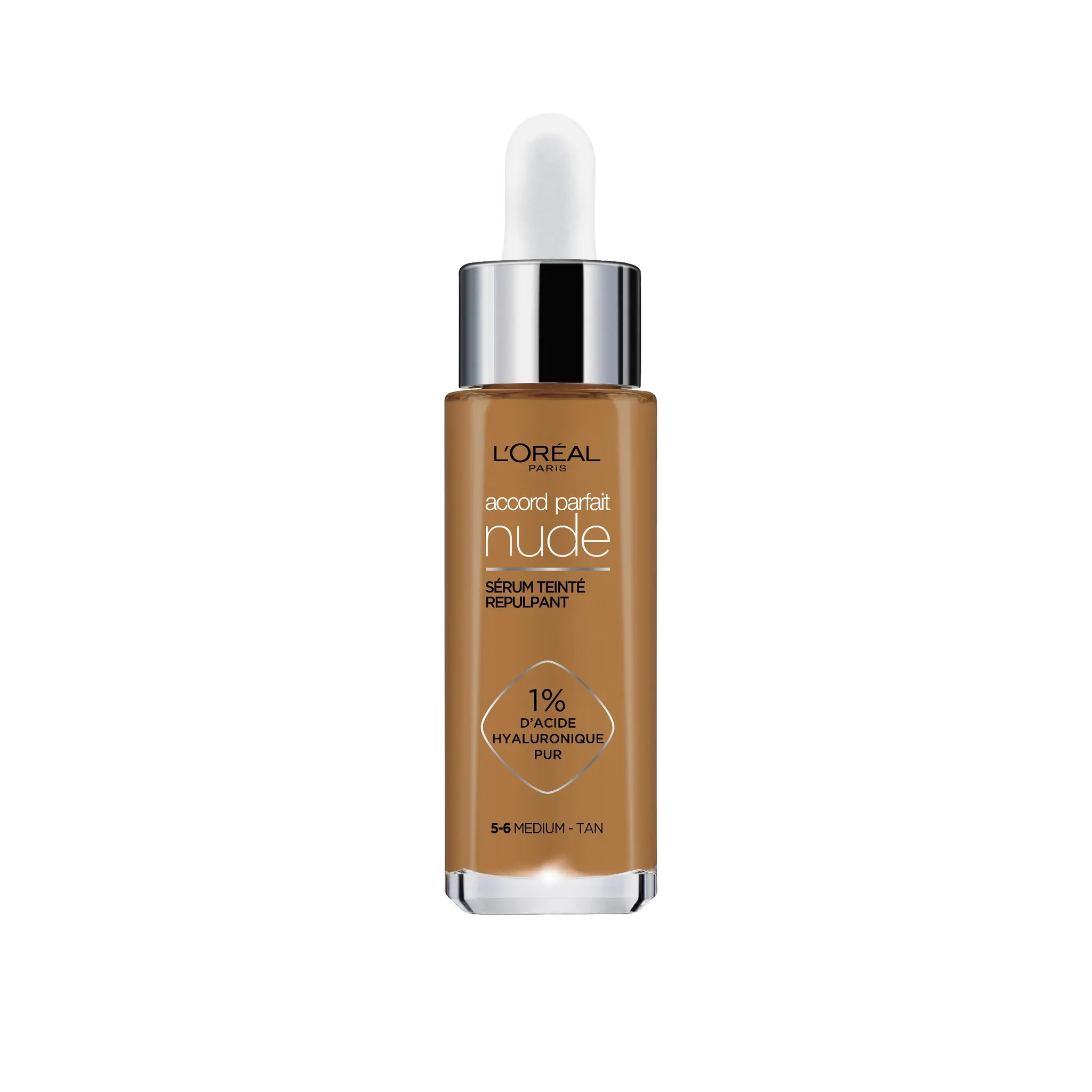 L'OREAL Accord parfait nude Sérum teinté repulpant 5-6 medium tan