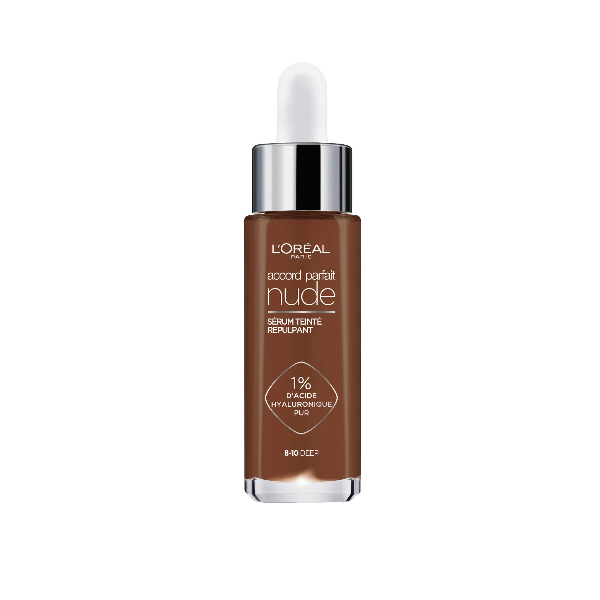 L'OREAL Accord parfait nude sérum teinté repulpant 8-10 deep