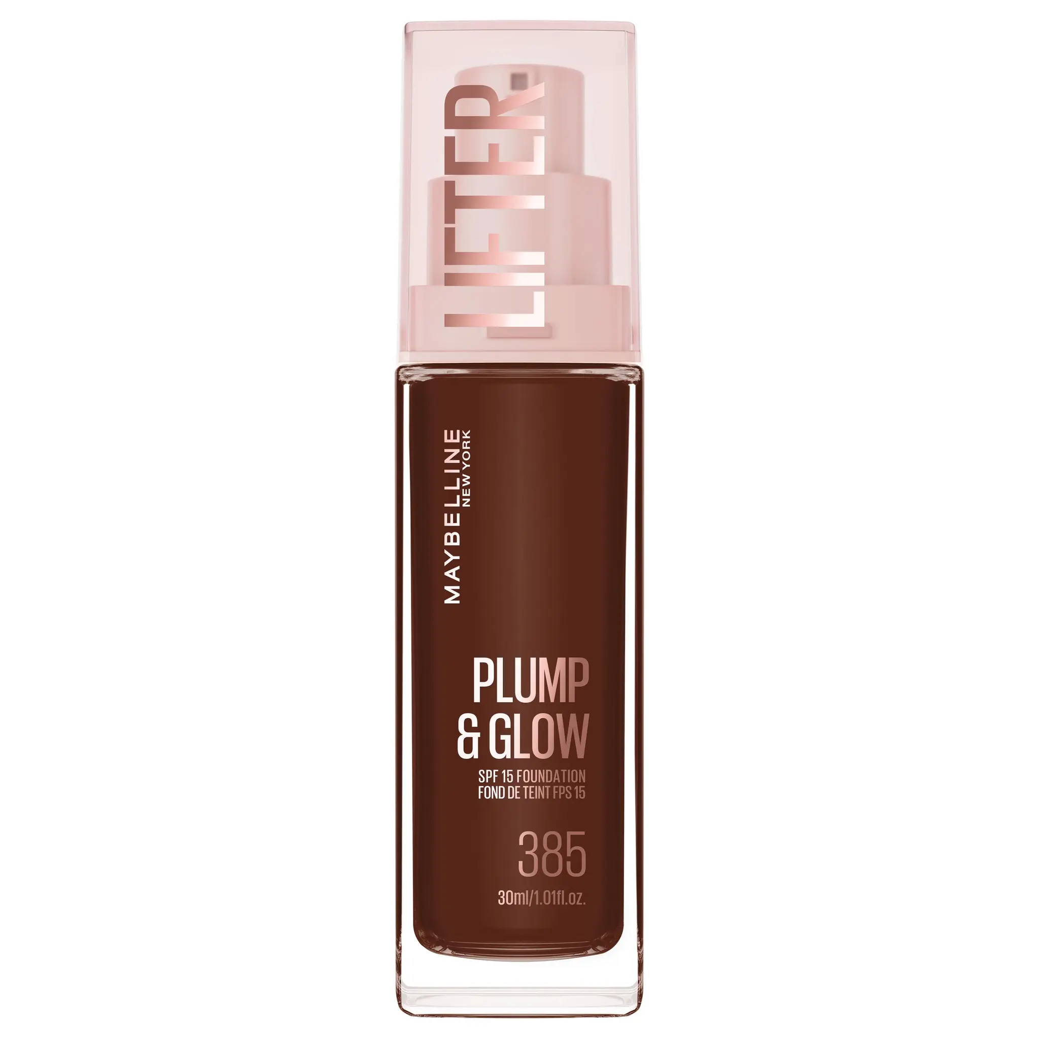 MAYBELLINE Lifter Plump&Glow Fond de teint liquide FPS15 385