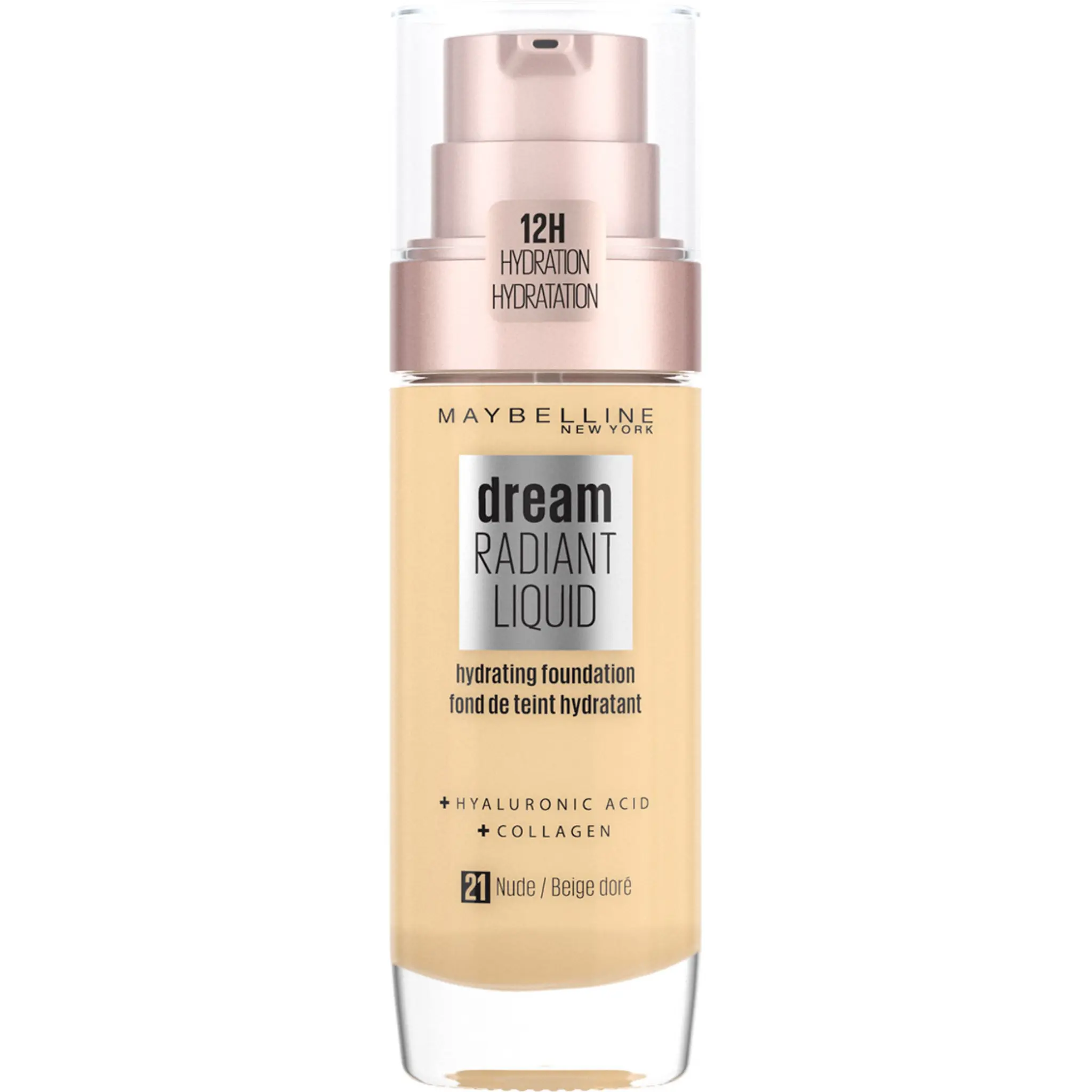 MAYBELLINE Dream Radiant Liquid Fond de teint hydratant 21 beige doré