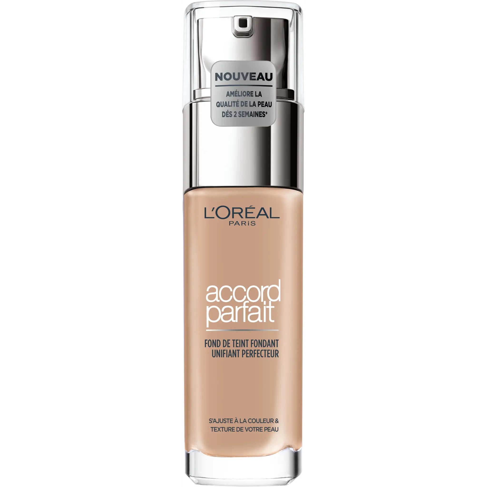 L'OREAL Accord Parfait Fond de teint fluide fondant unifiant perfecteur D4 naturel doré