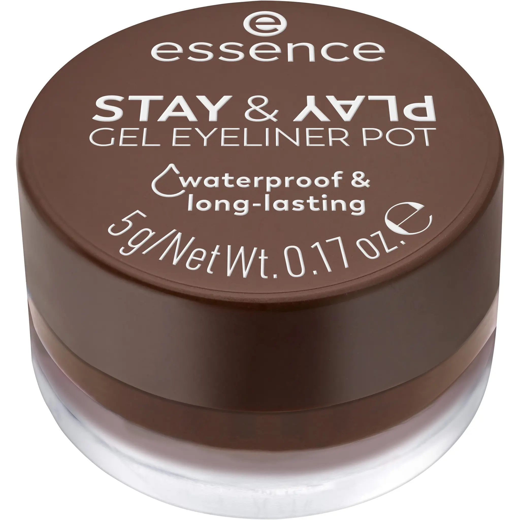 ESSENCE Stay & Play Gel eyeliner waterproof et long lasting pot 02 brown