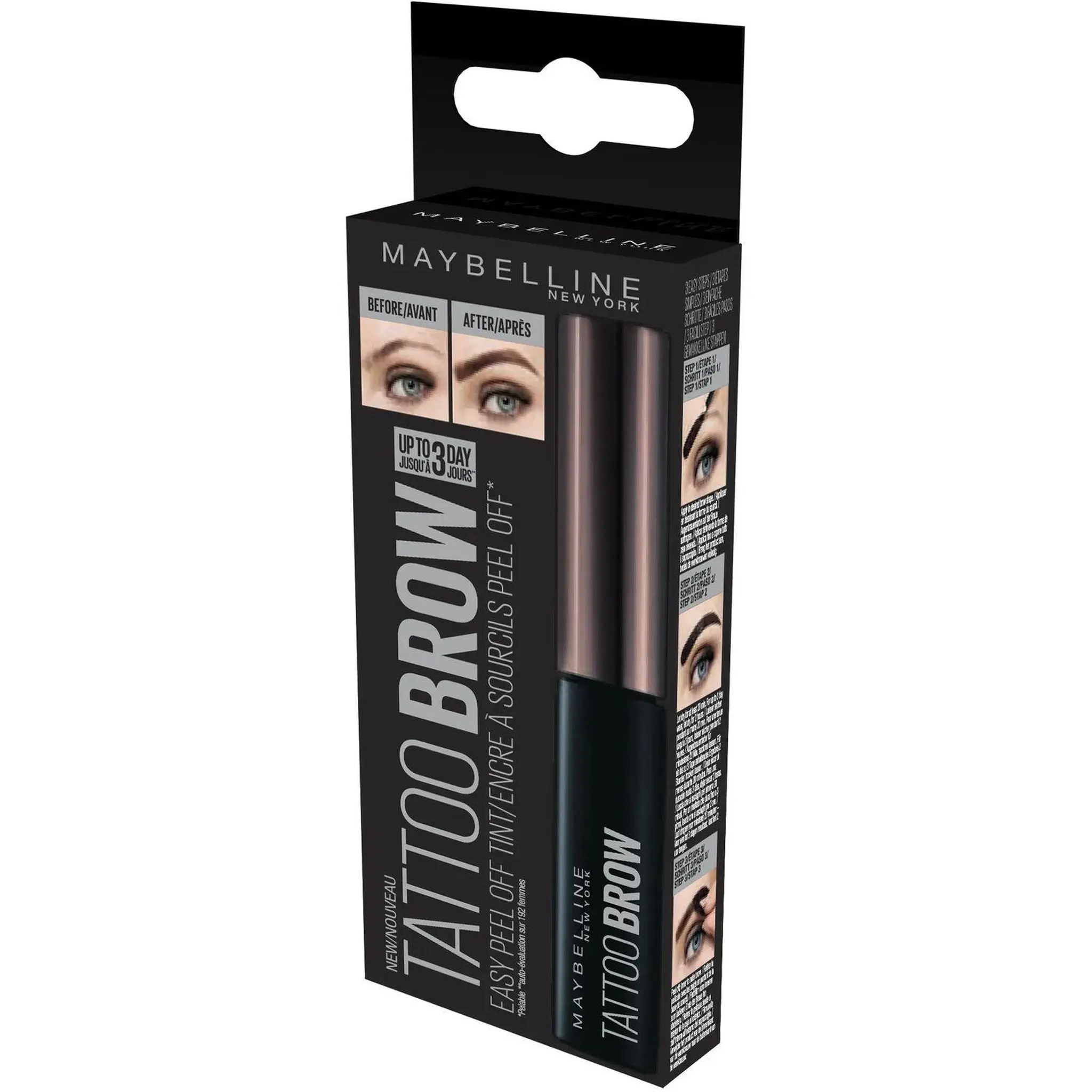 MAYBELLINE Tatoo brow gel à sourcils 03 dark brown