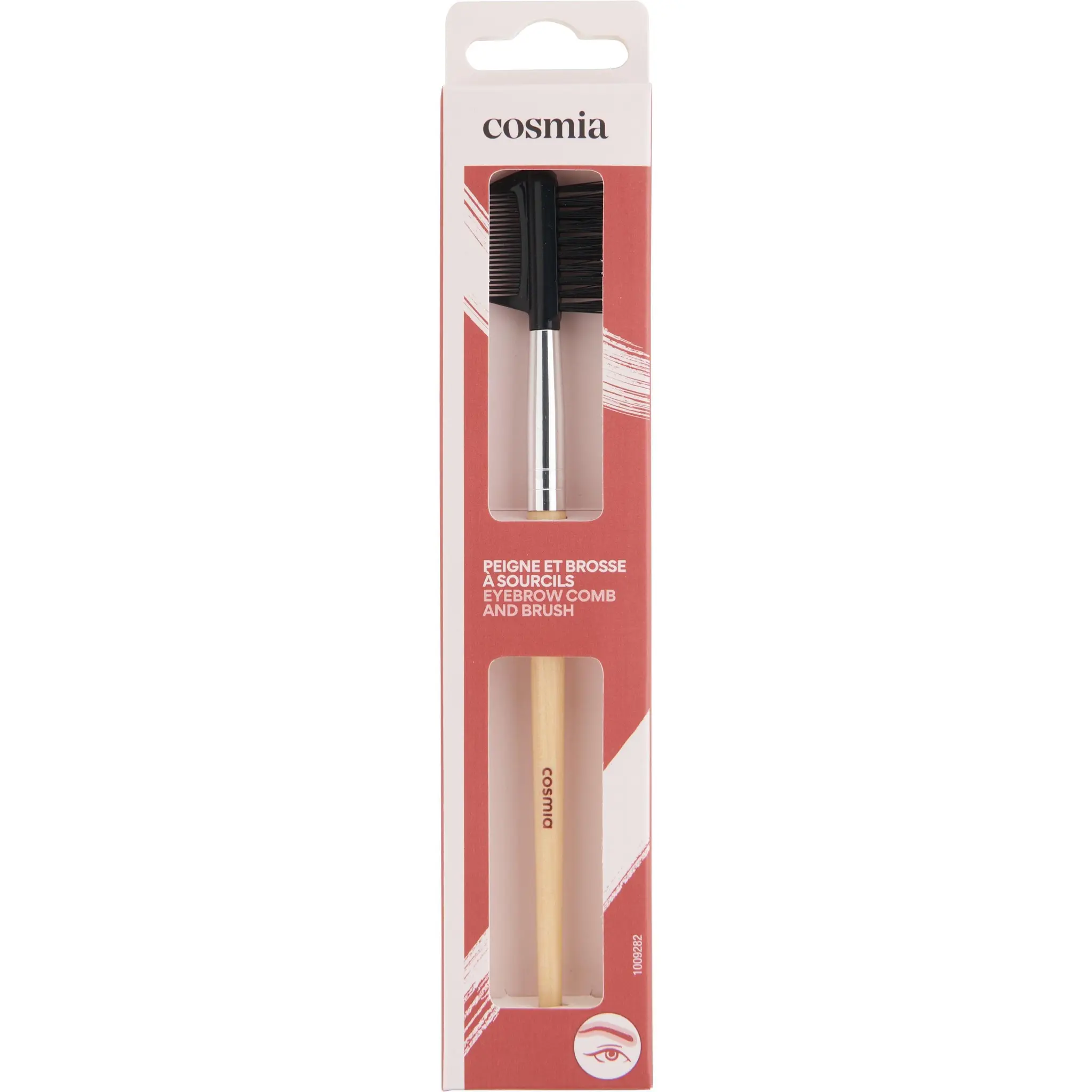 COSMIA Peigne et brosse à sourcils en bois