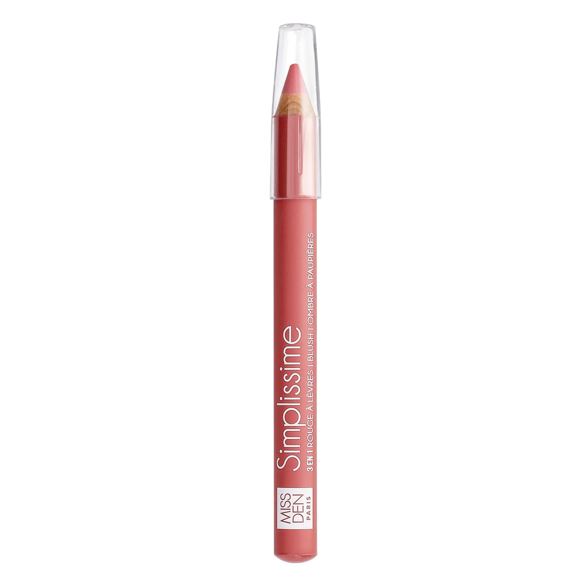 MISS DEN Simplissime Crayon 3 en 1 lèvres, blush, ombre à paupières 733 rose radieu