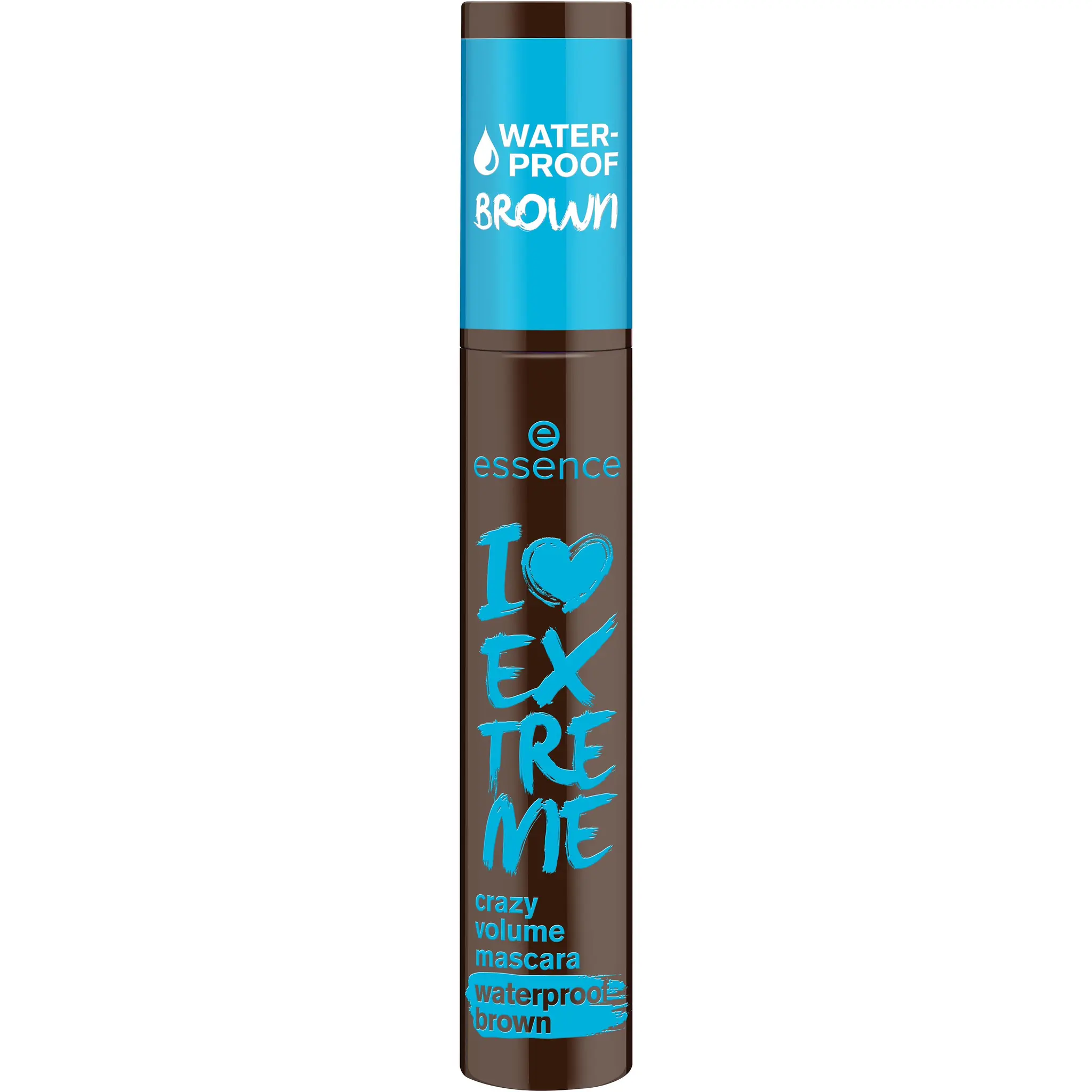 ESSENCE I Love Extreme Mascara crazy volume waterproof 01 cozy brown