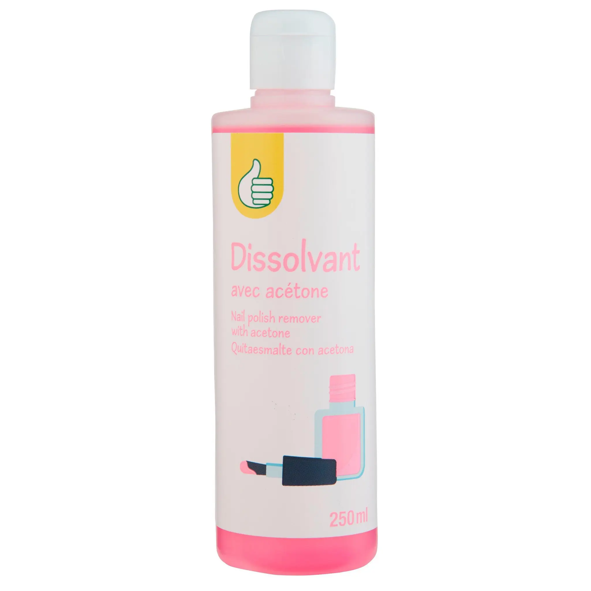 POUCE Dissolvant avec acétone