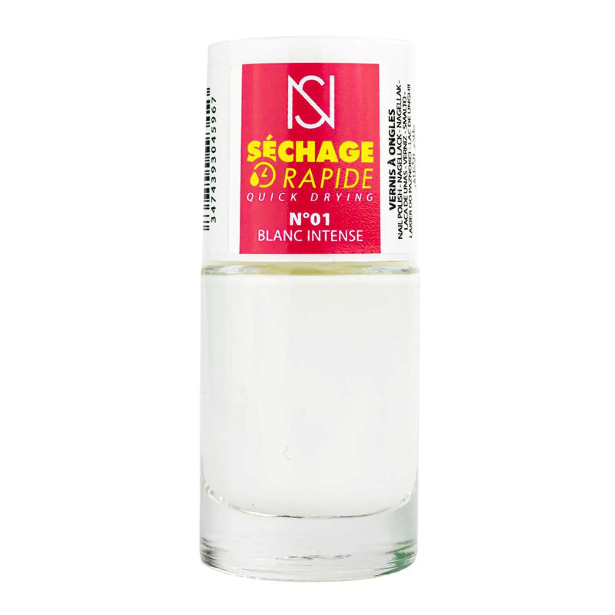 NS Vernis à ongles séchage rapide 01 blanc intense
