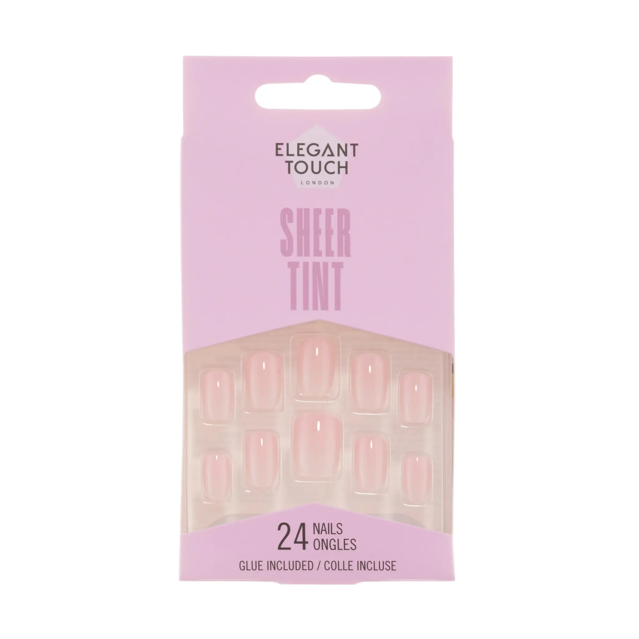 ELEGANT TOUCH Faux ongles sheer tint ballerina pink