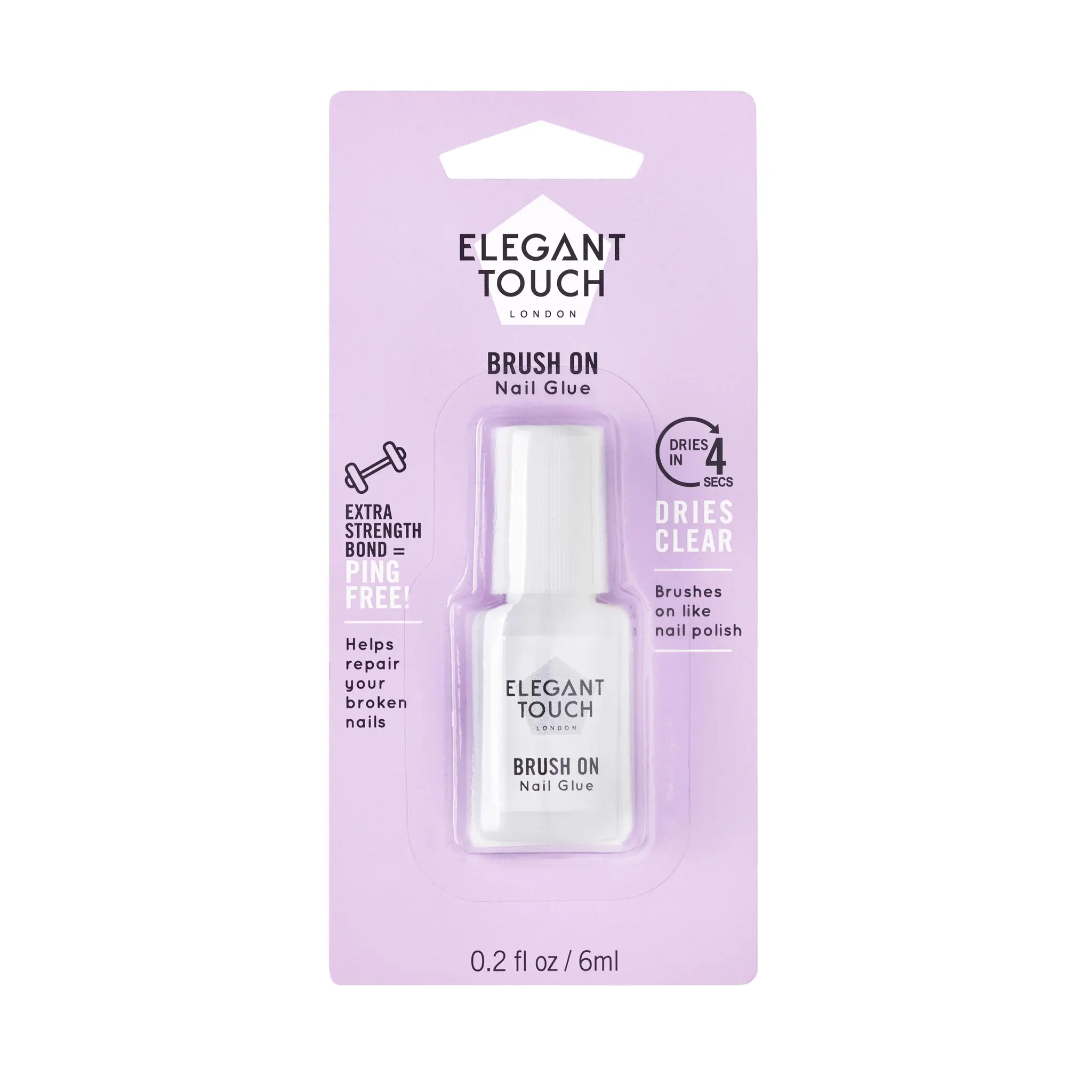 ELEGANT TOUCH Colle pour faux ongles brush on