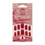 ELEGANT TOUCH Faux ongles acrylic poppy pomegranate
