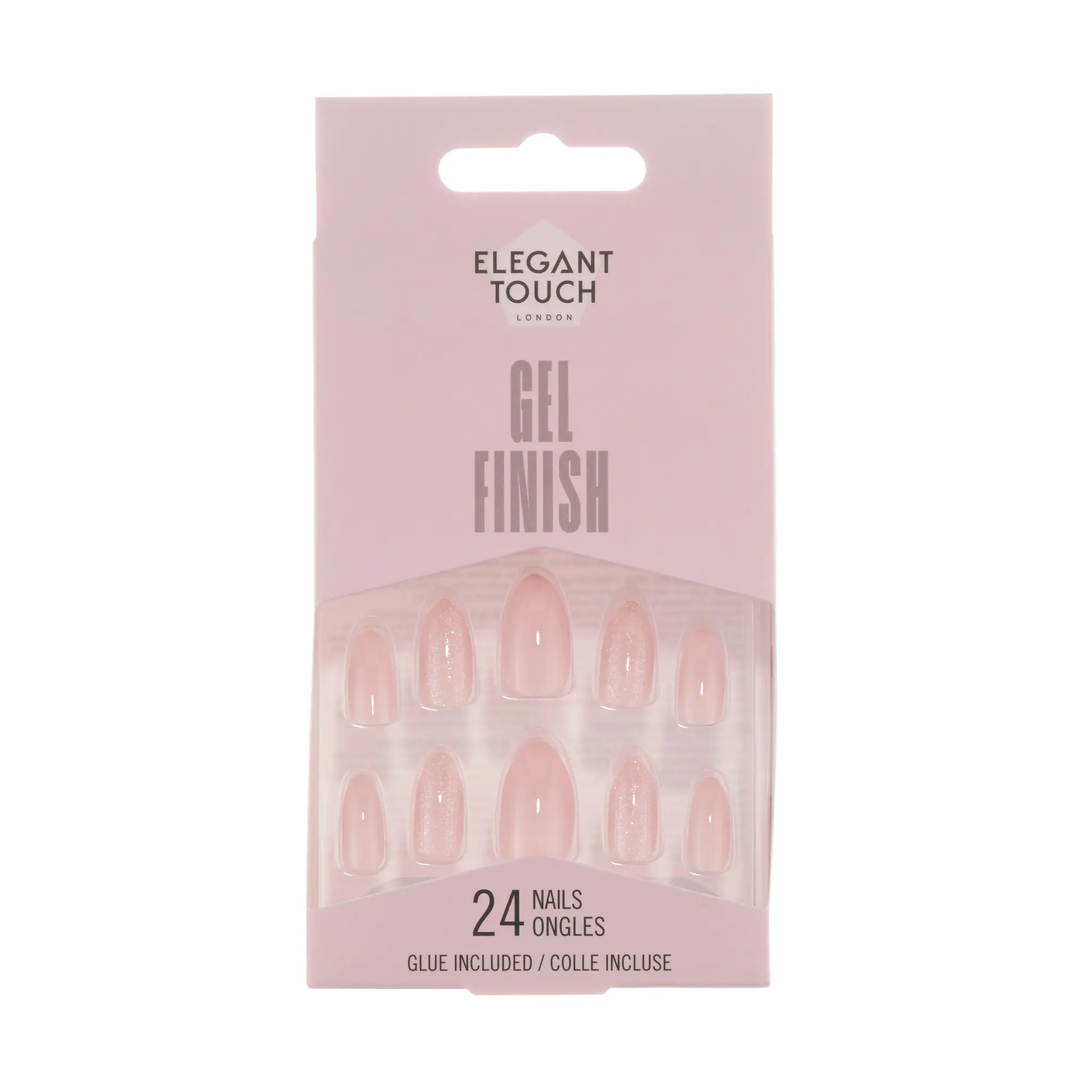 ELEGANT TOUCH Faux ongles gel finish champagne sparkler