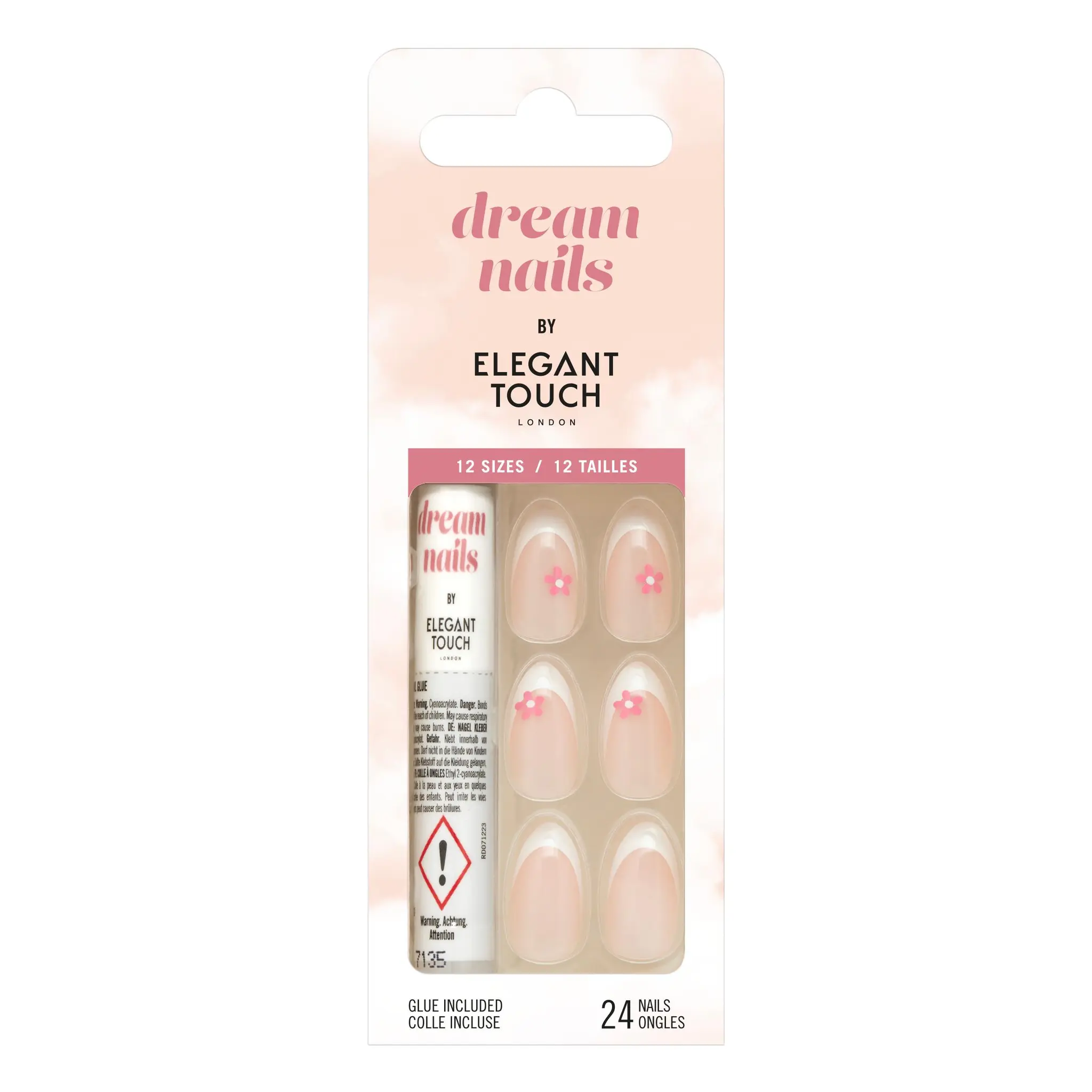 ELEGANT TOUCH Dream Nails Faux ongles french Floral