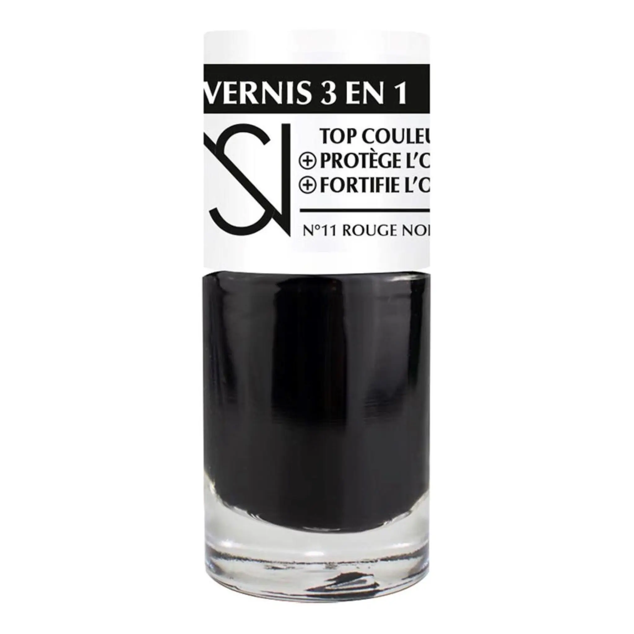 NS Vernis à ongles 3 en 1 12 noir