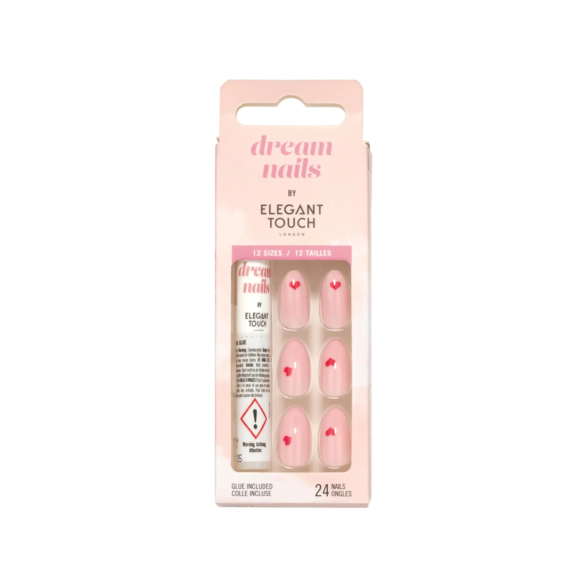 ELEGANT TOUCH Dream Nails Faux ongles red heart