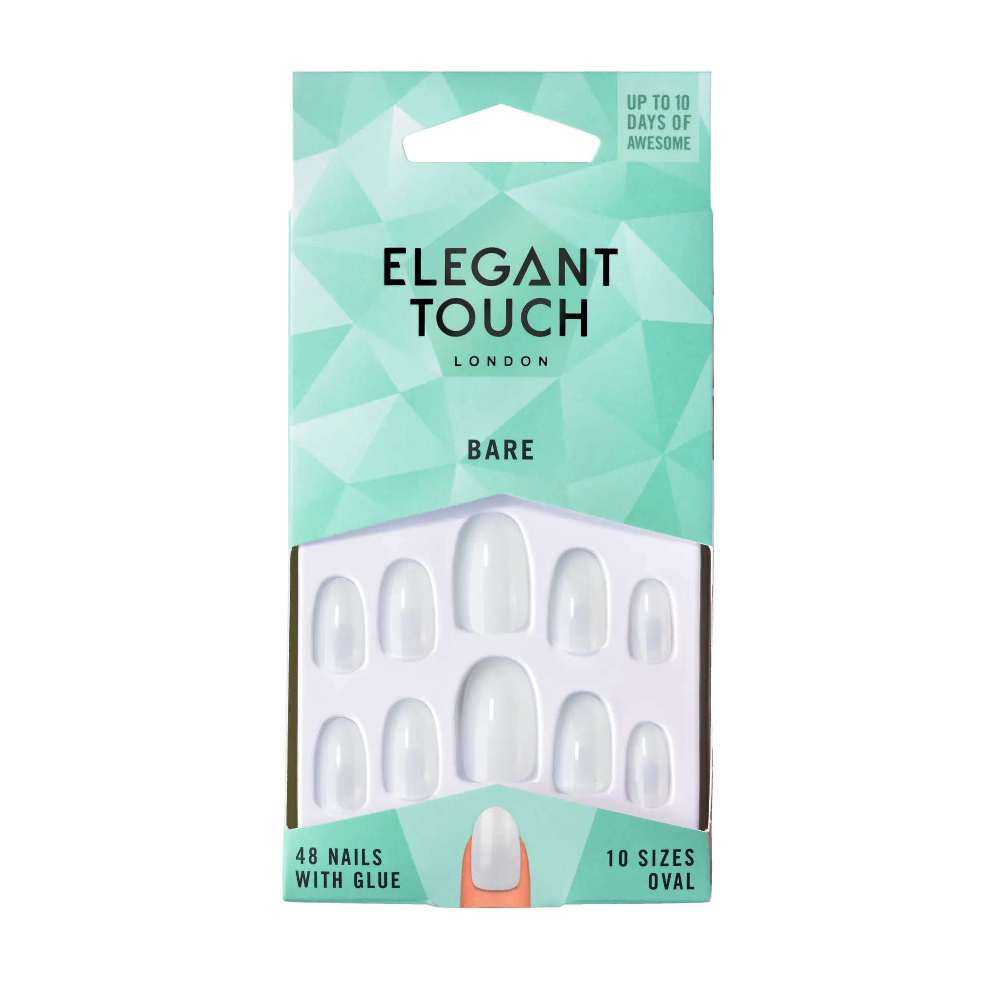 ELEGANT TOUCH Faux ongles bare oval