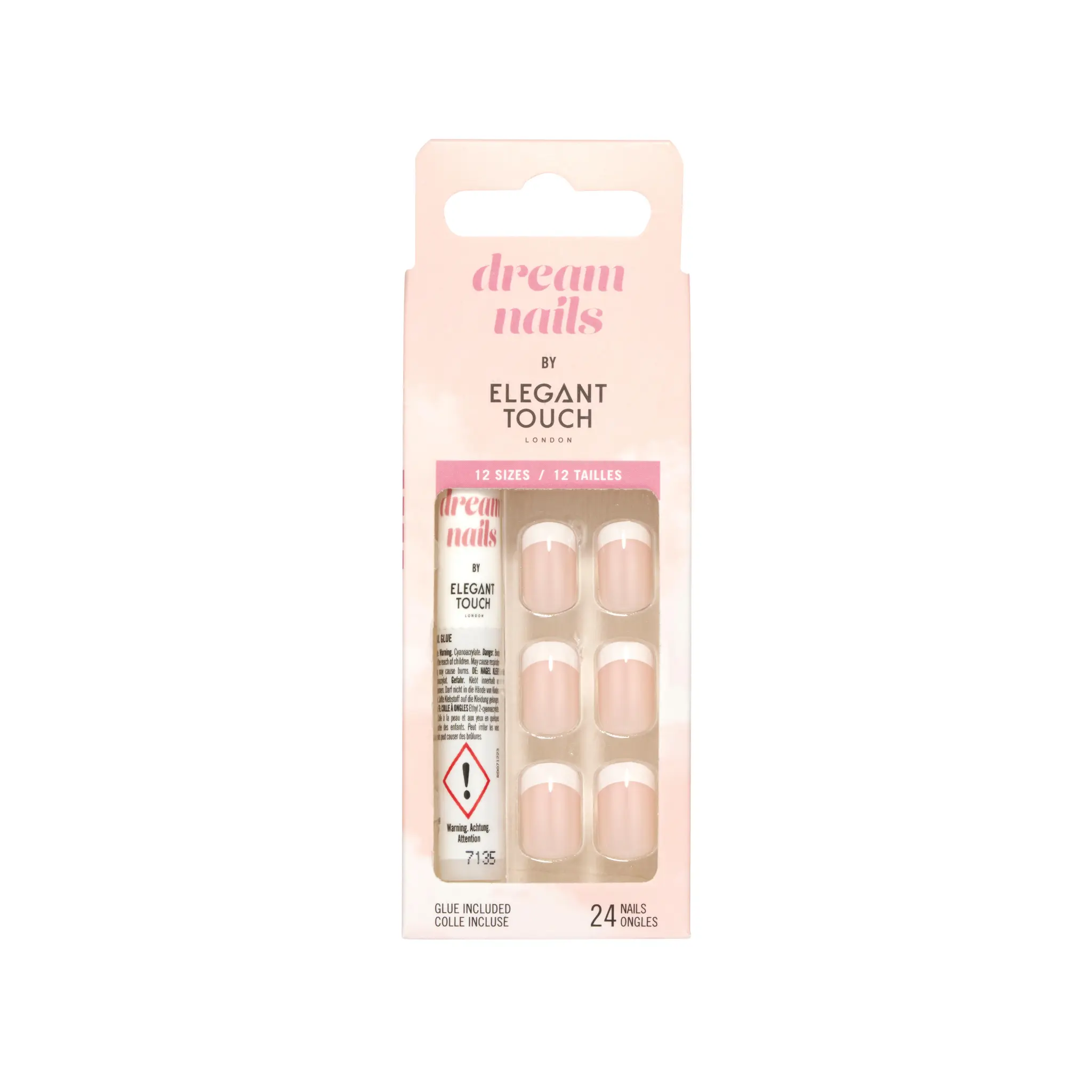 ELEGANT TOUCH Dream Nails Faux ongles french pink