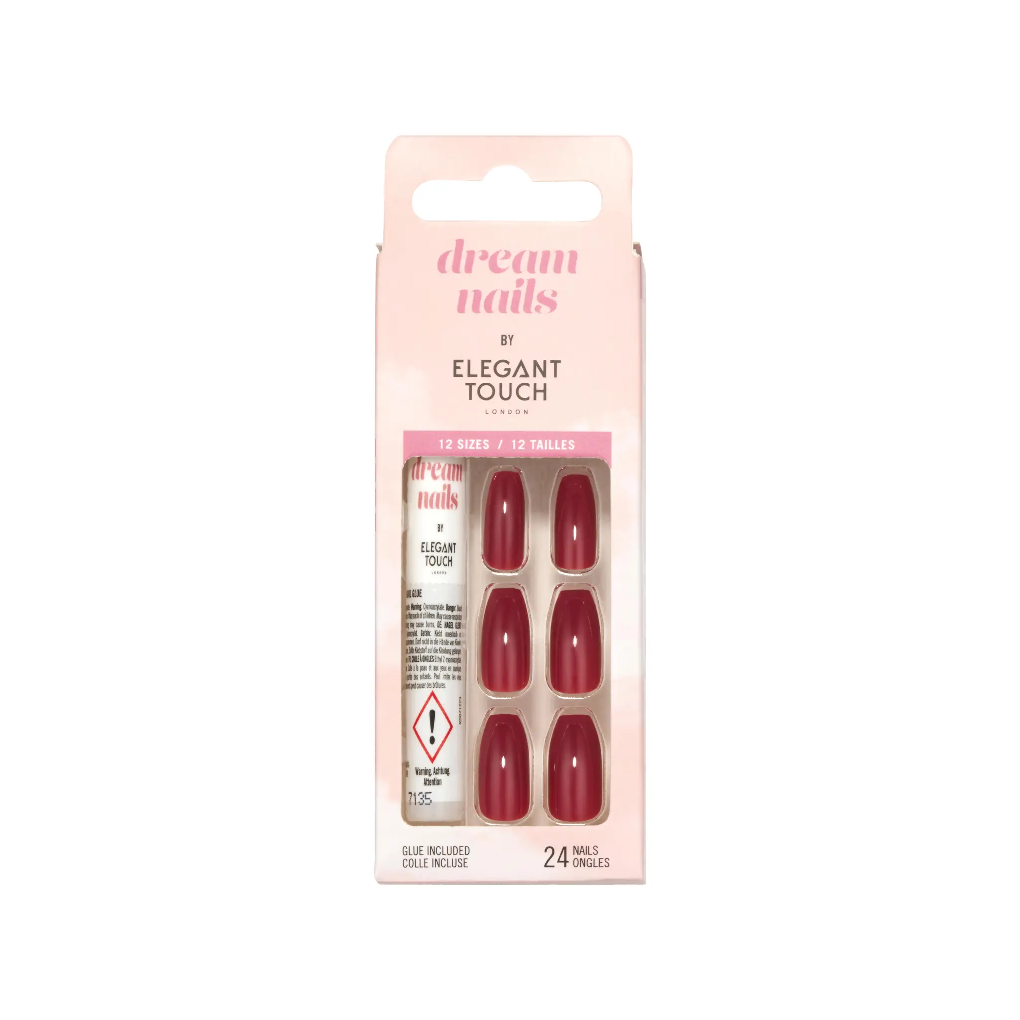 ELEGANT TOUCH Dream Nails Faux ongles wine