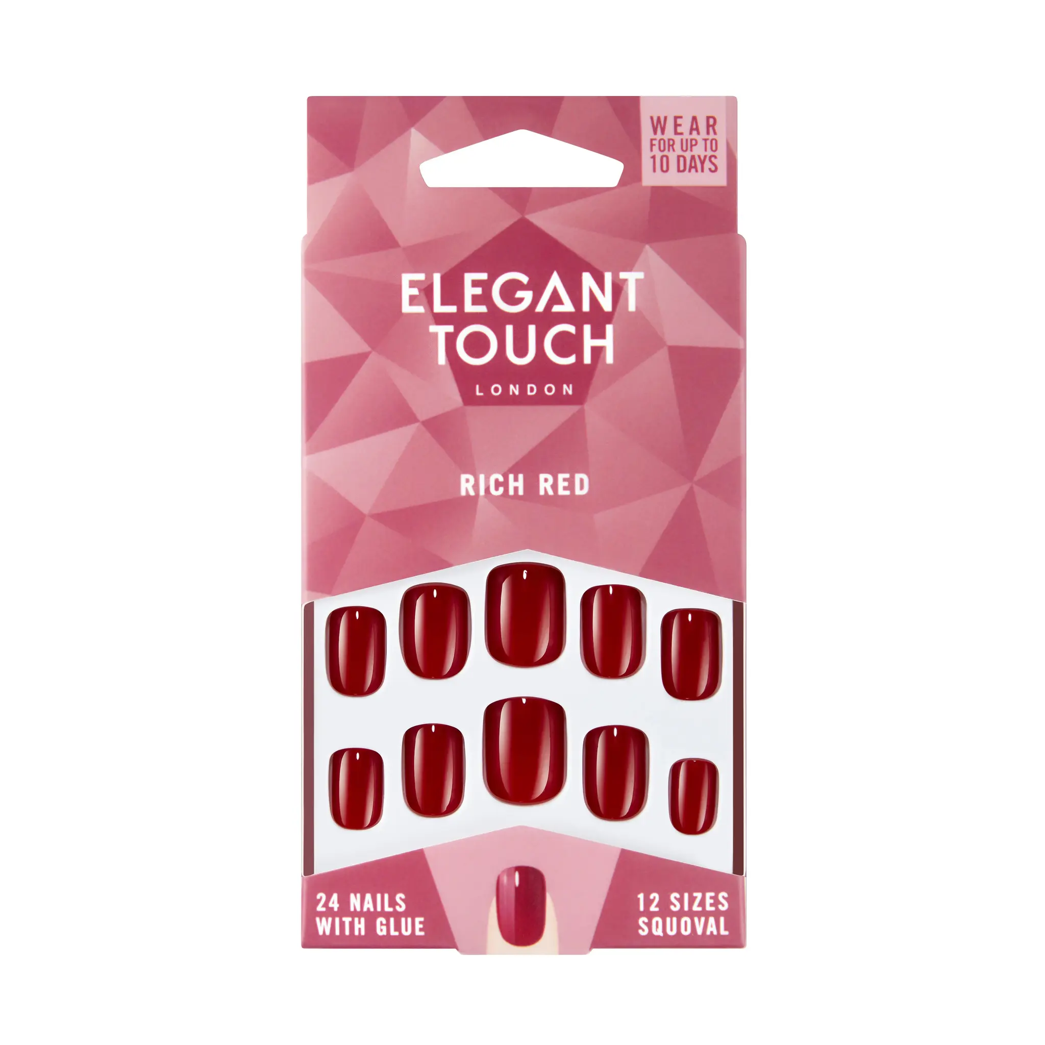 ELEGANT TOUCH Faux ongles rich red