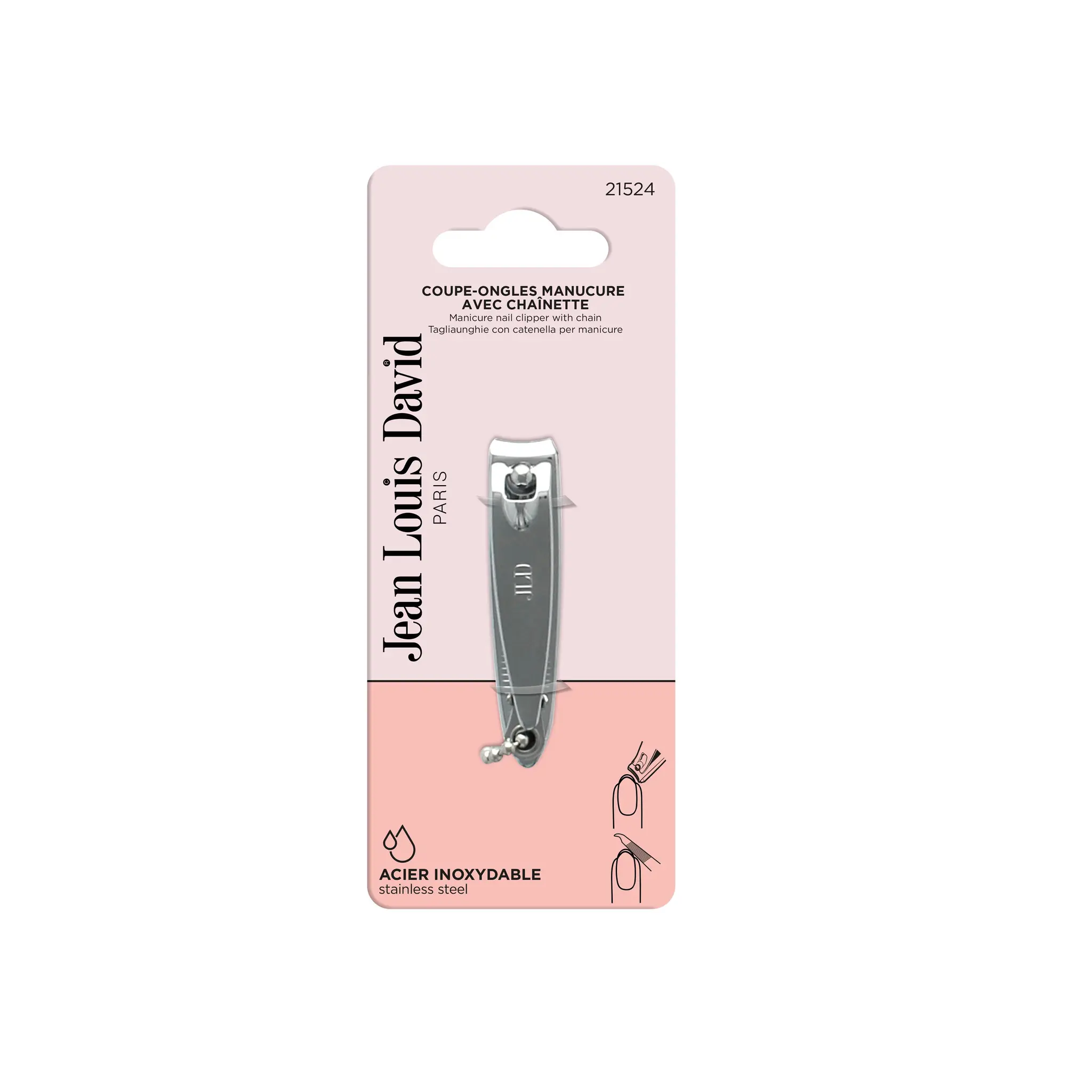 JEAN LOUIS DAVID Coupe-ongles avec chaînette