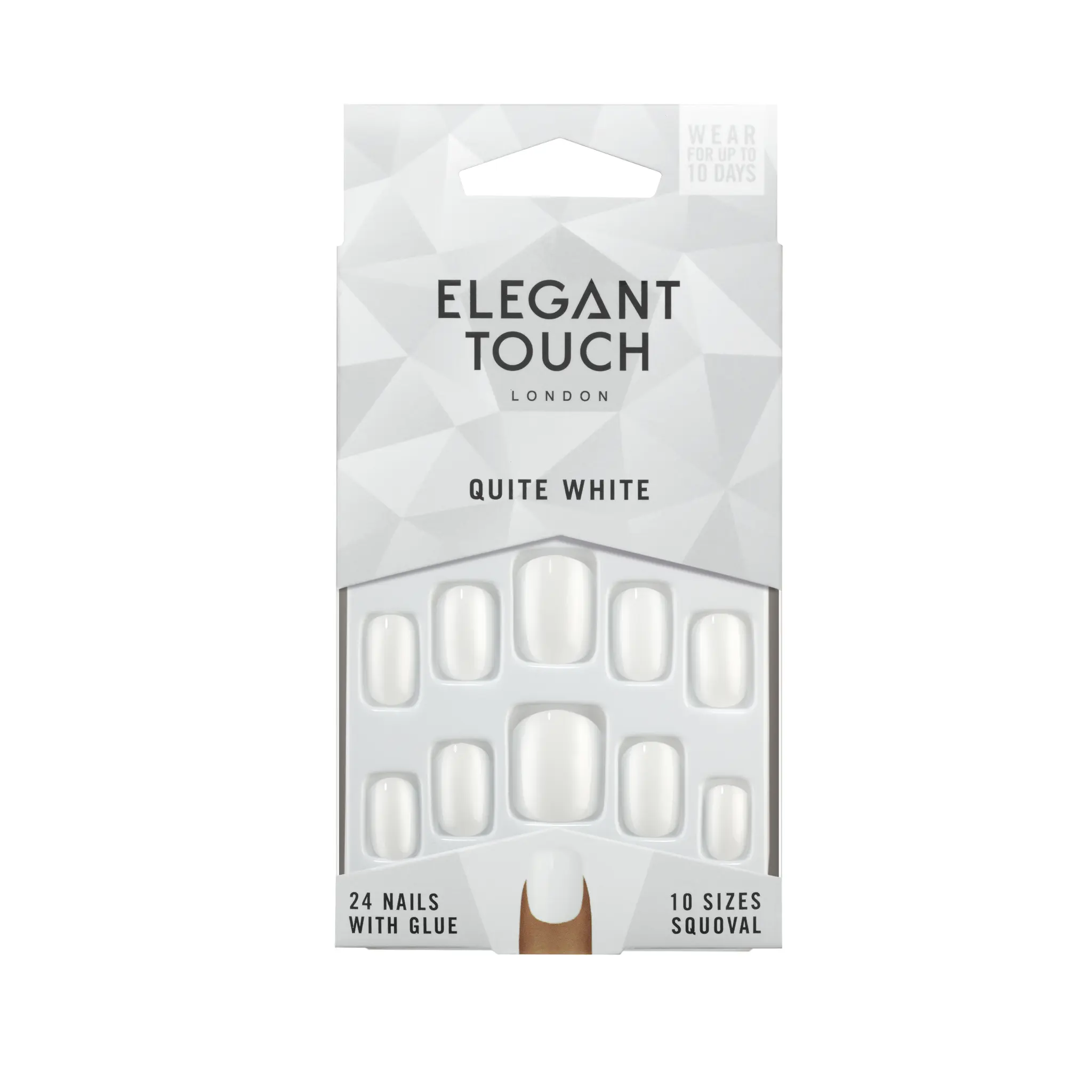 ELEGANT TOUCH Faux ongles Quite White Elegant Touch