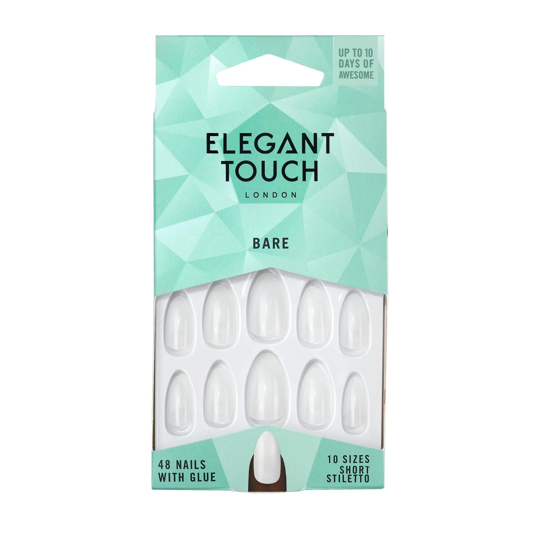 ELEGANT TOUCH Faux ongles bare short stiletto