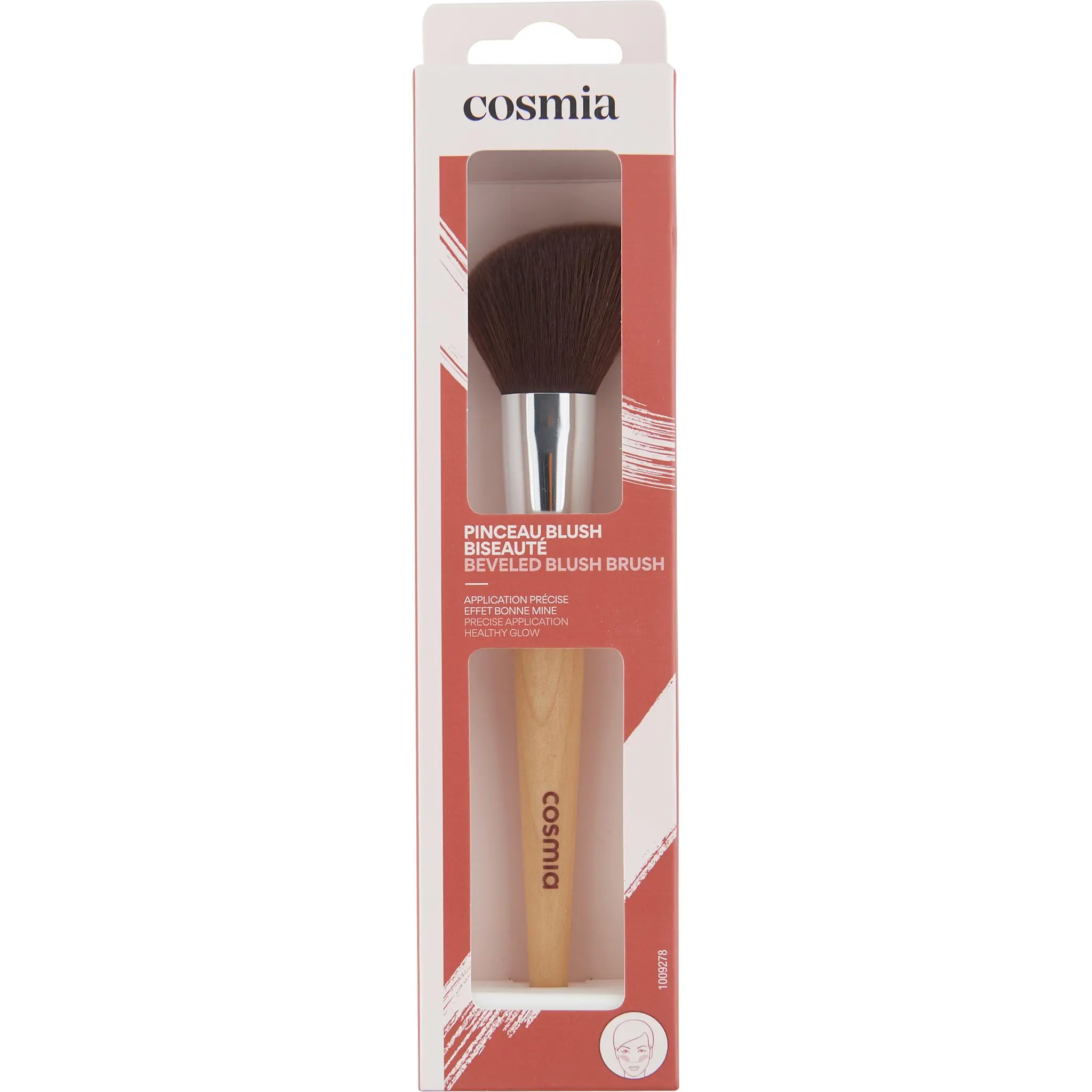 COSMIA Pinceau blush biseaute en bois