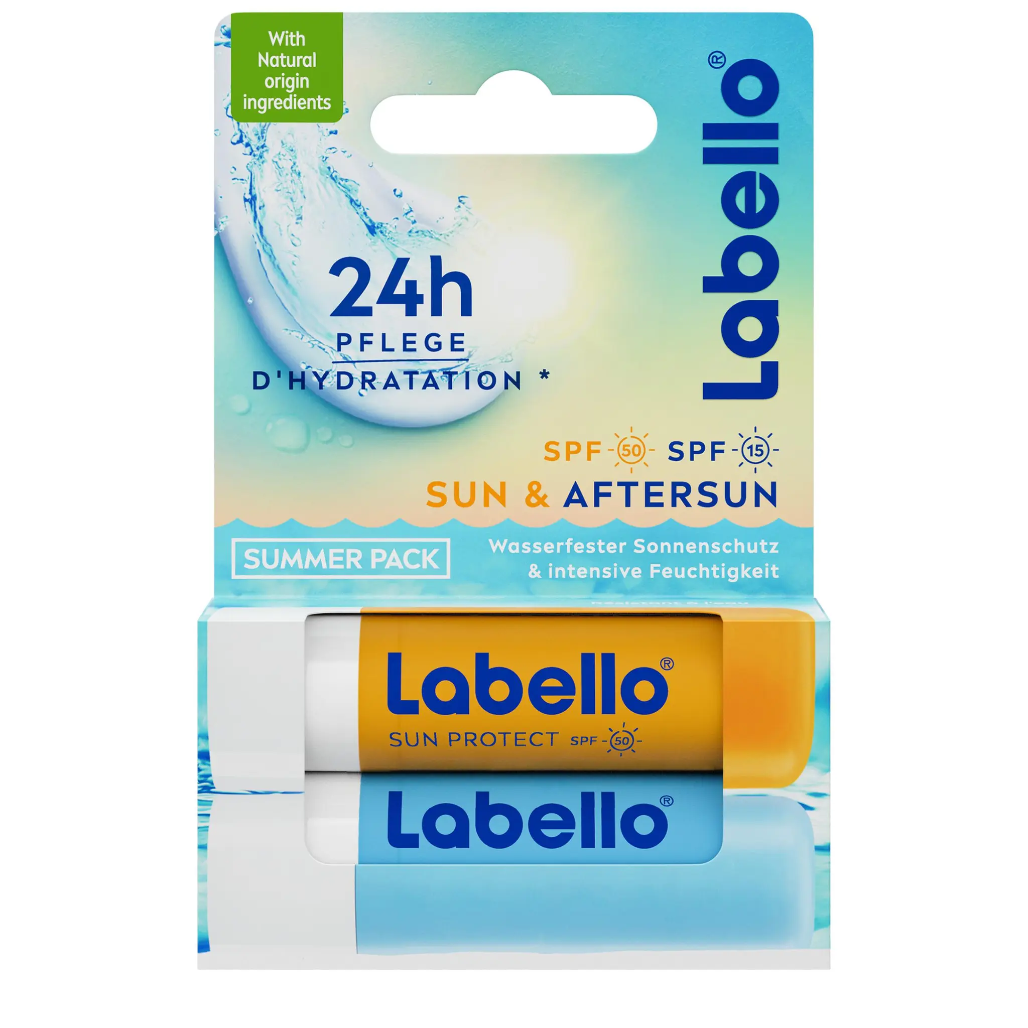 LABELLO Stick soin des lèvres sun SPF15 et aftersun