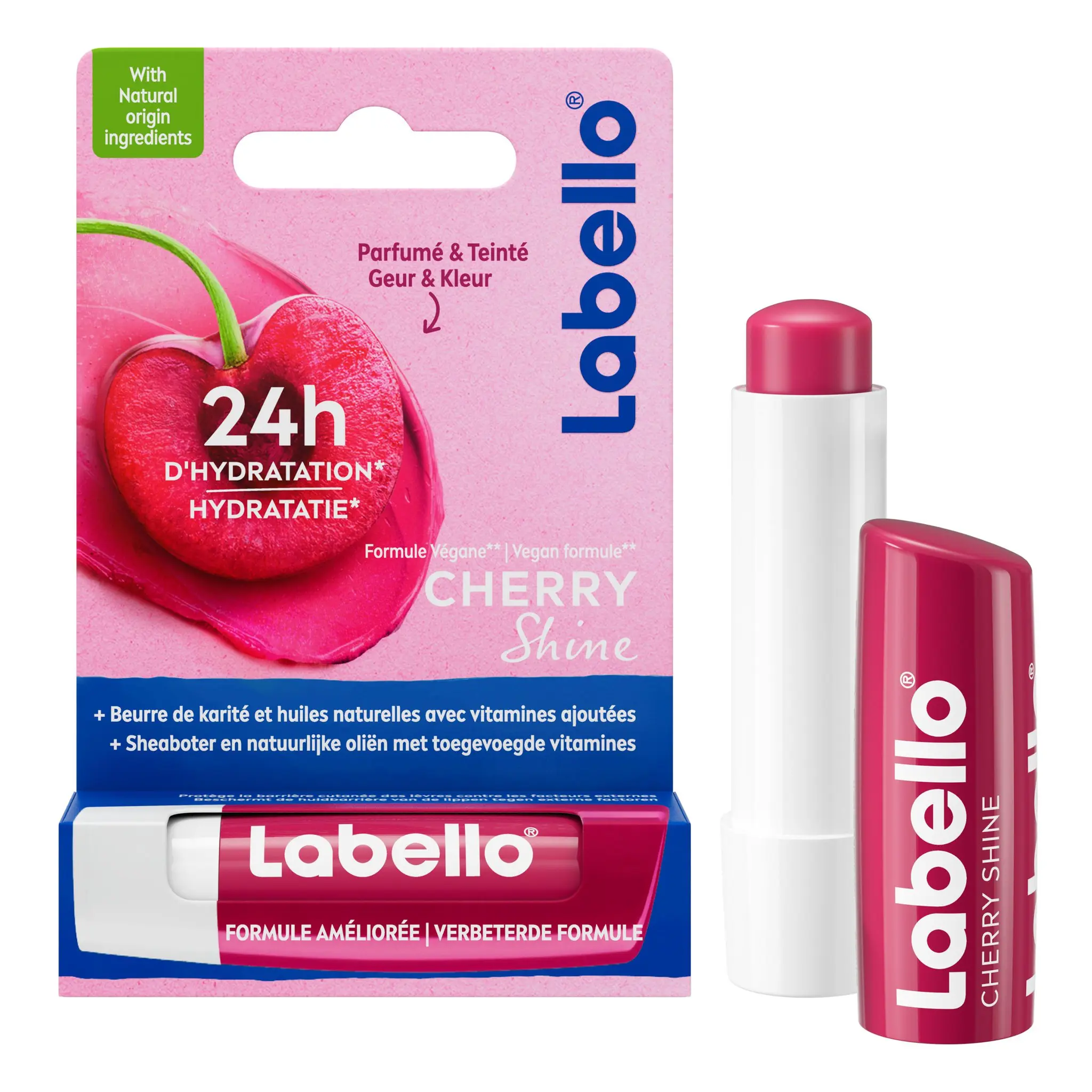 LABELLO Stick à lèvres cherry shine