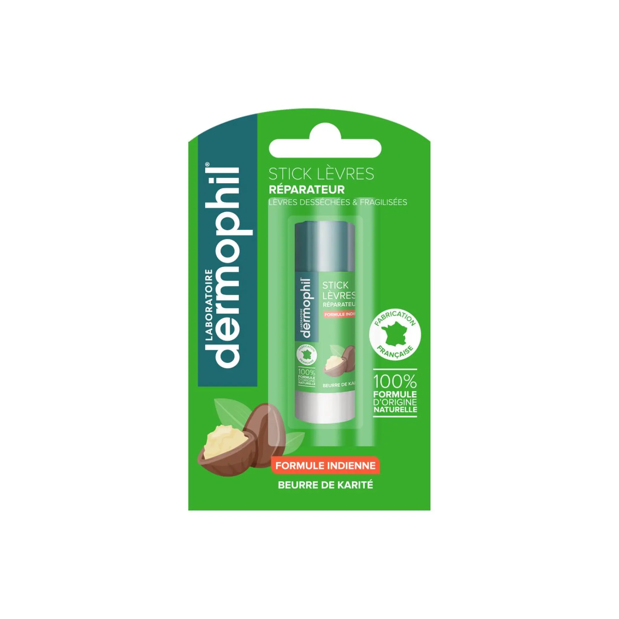 DERMOPHIL Stick lèvres réparateur et protecteur formule indienne