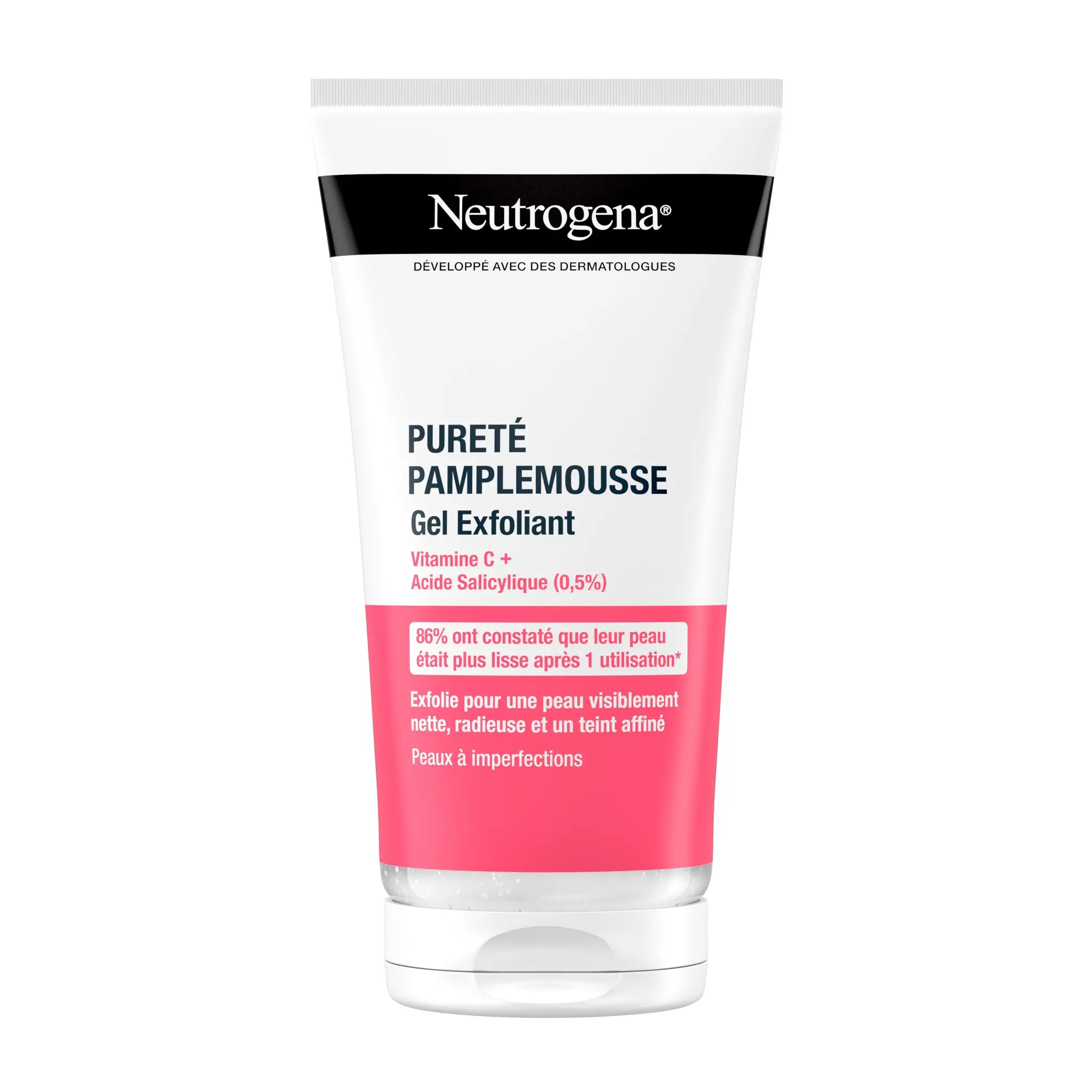 NEUTROGENA Pureté Pamplemousse Gel exfoliant vitamine C+acide salicylique peaux à imperfections