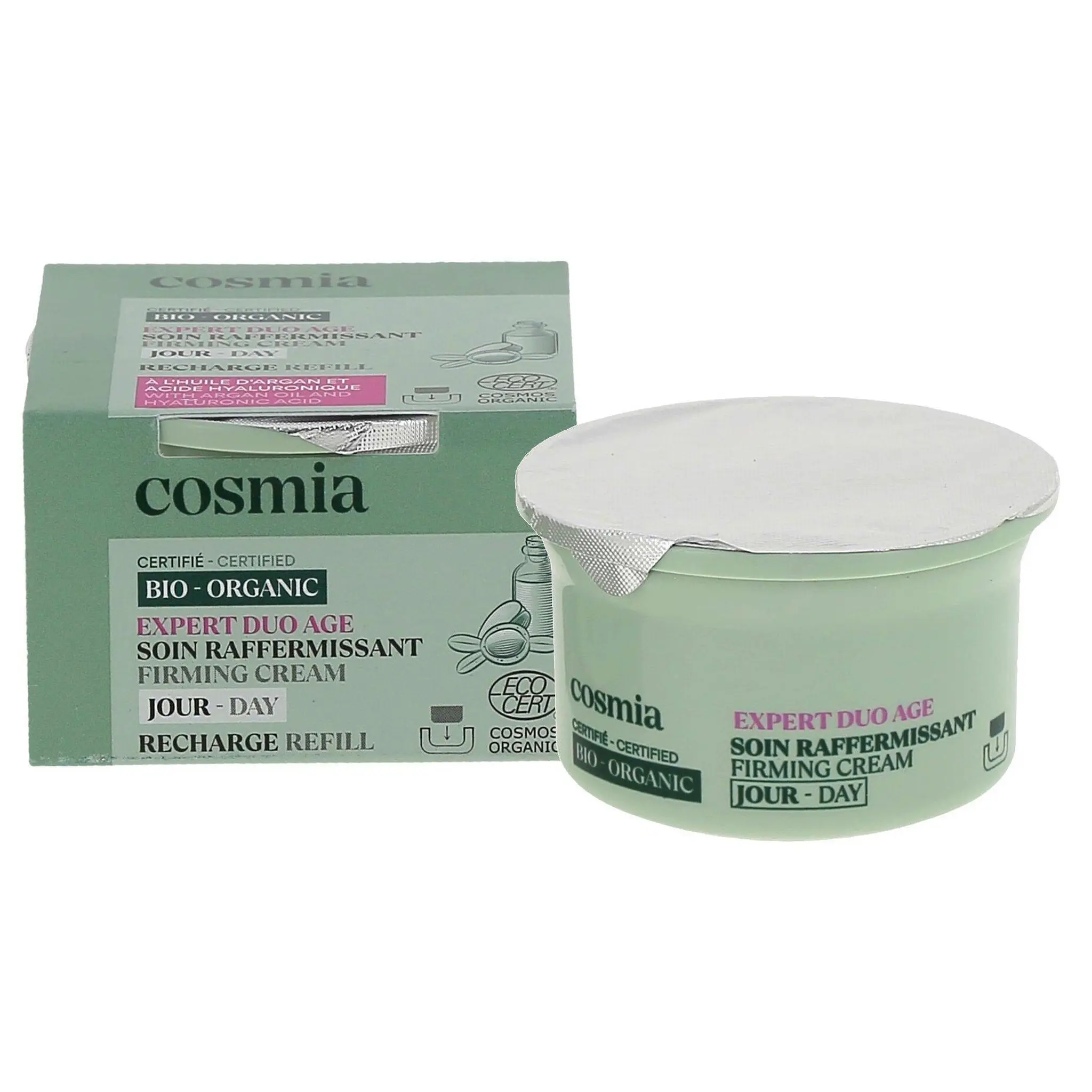 COSMIA BIO Expert duo âge Recharge crème de jour raffermissante bio à l'huile d'argan et acide hyaluronique