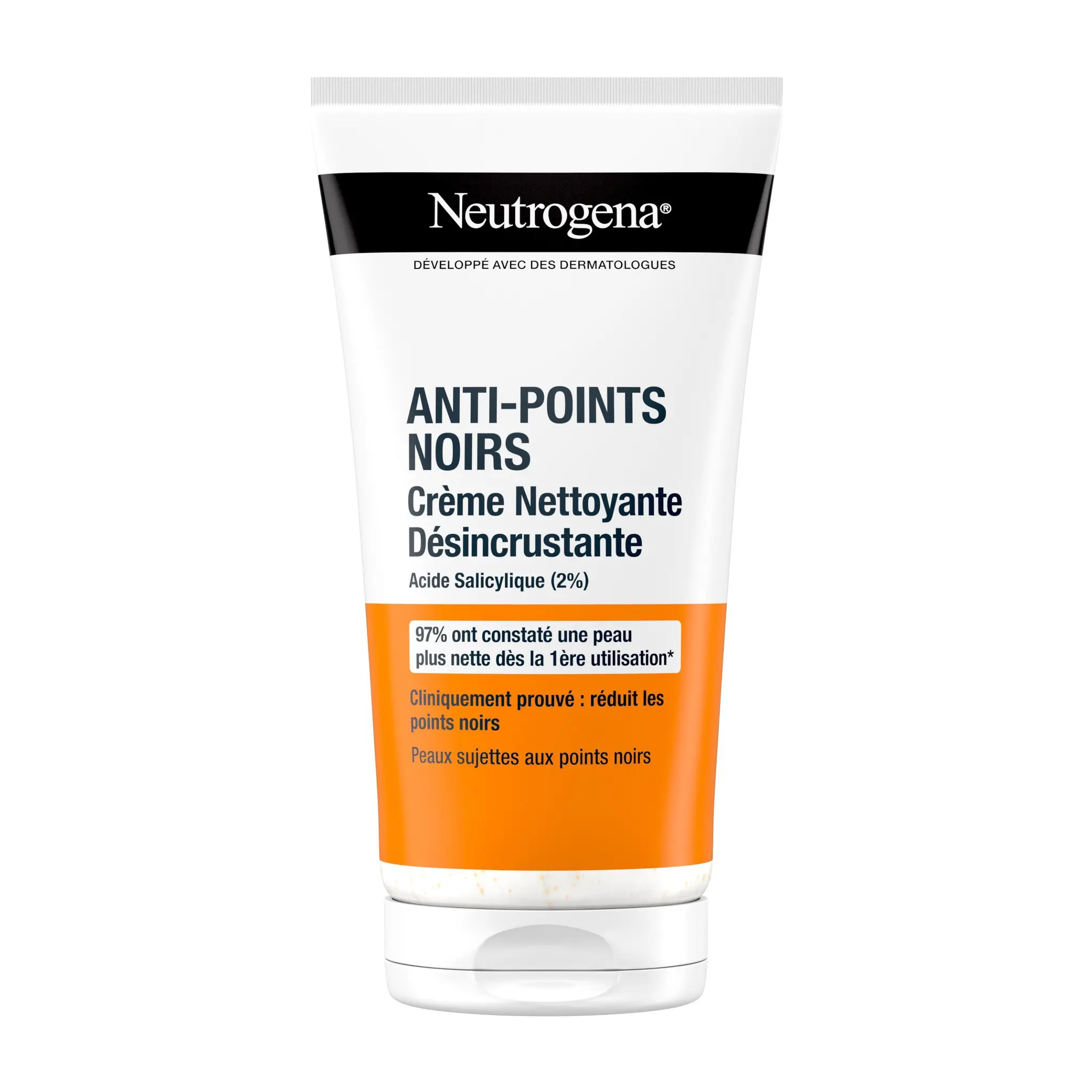 NEUTROGENA Anti-Points Noirs Crème nettoyante désincrustante à l'acide salicylique peaux sujettes aux points noirs