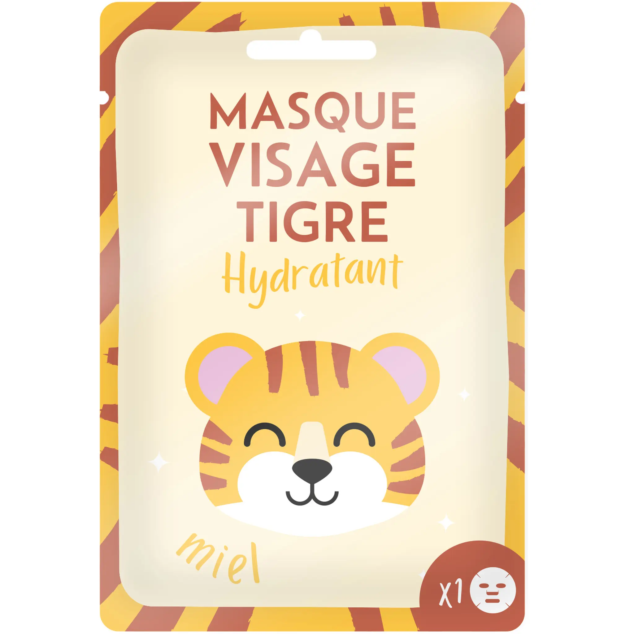 FRENCH TENDANCE Masque visage hydratant tigre au miel